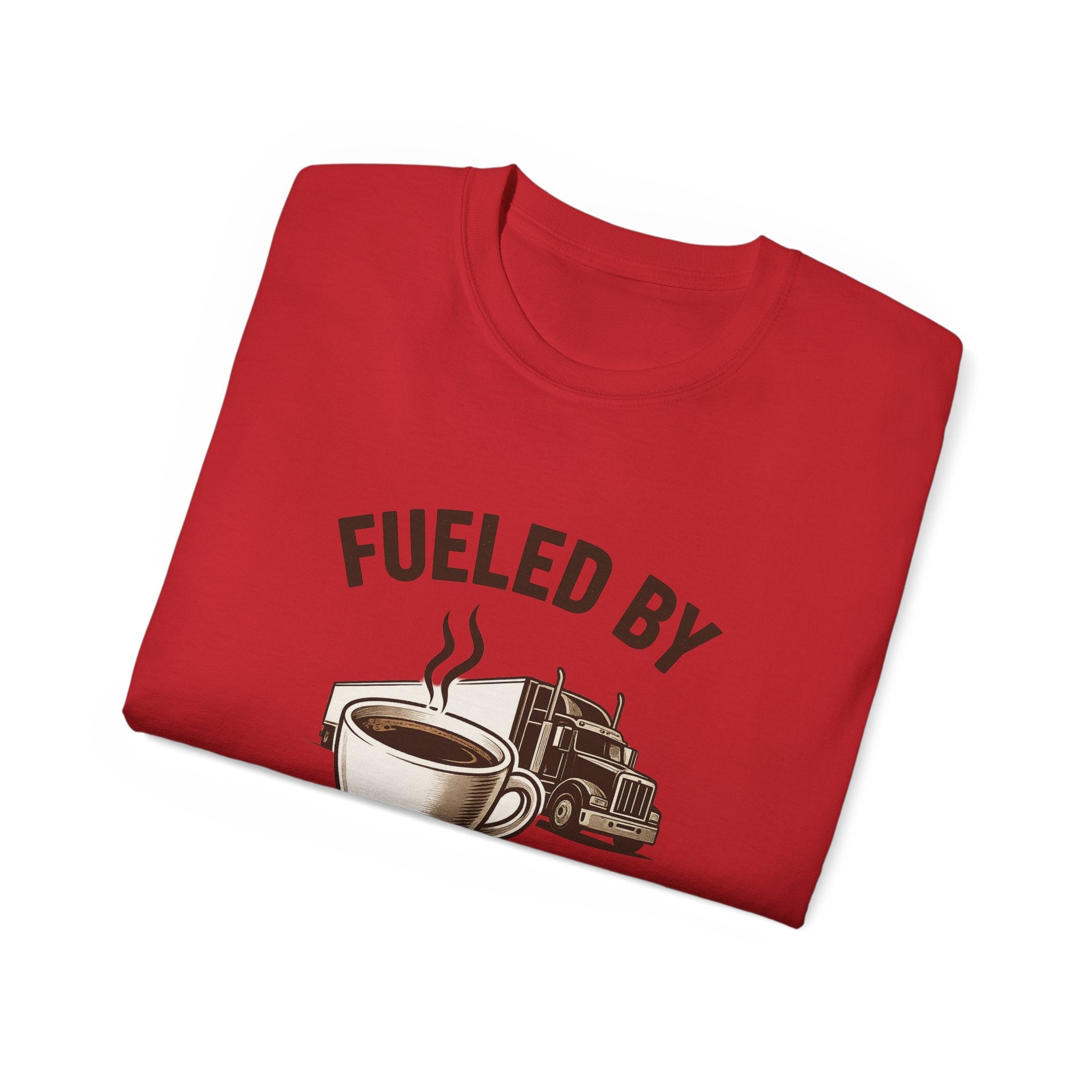 Fueled by Coffee and Diesel Unisex Tee