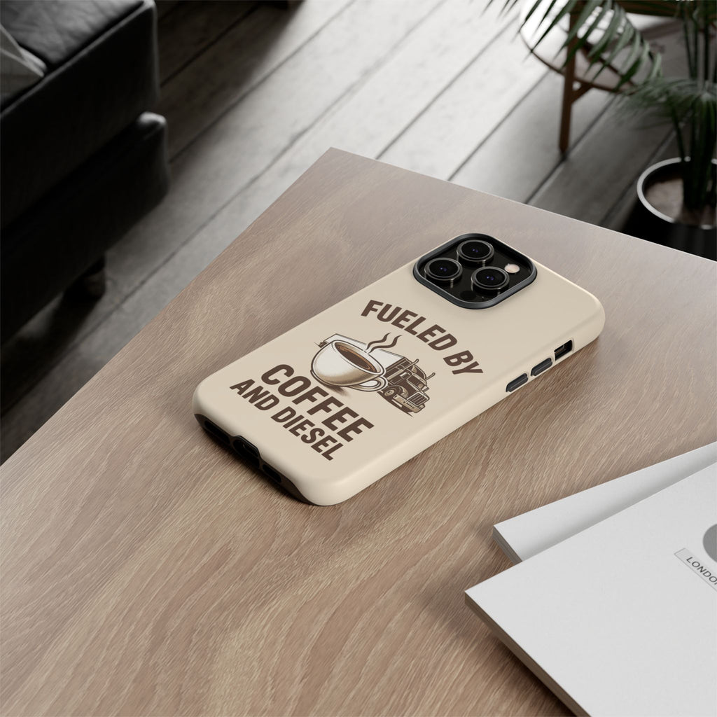 Coffee and Diesel Tough Phone Case
