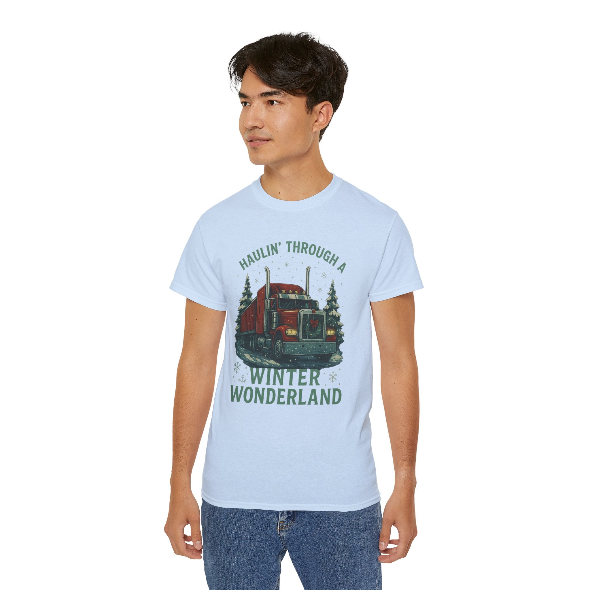 Haulin' Through a Winder Wonderland Unisex Tee