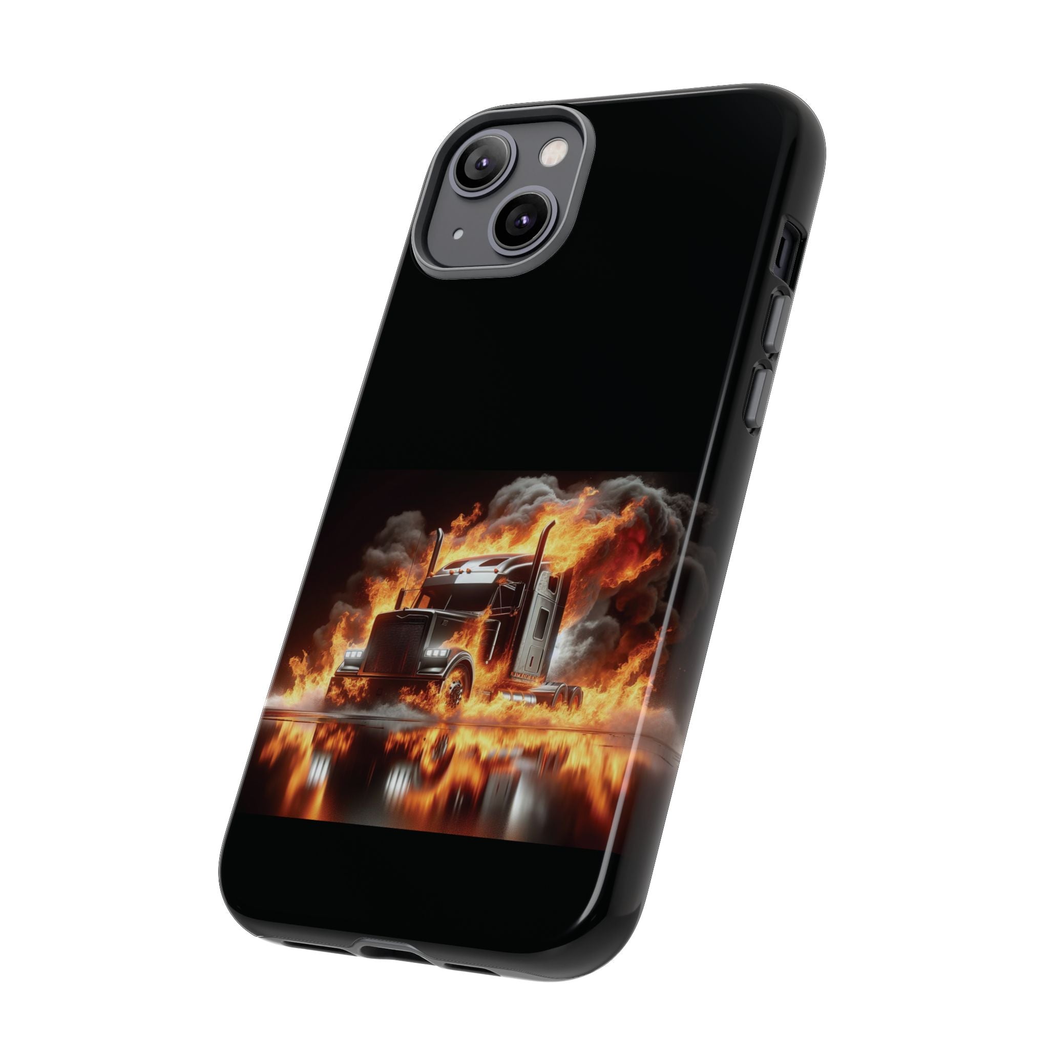 Flaming Truck Tough Phone Case