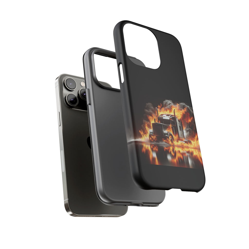 Flaming Truck Tough Phone Case