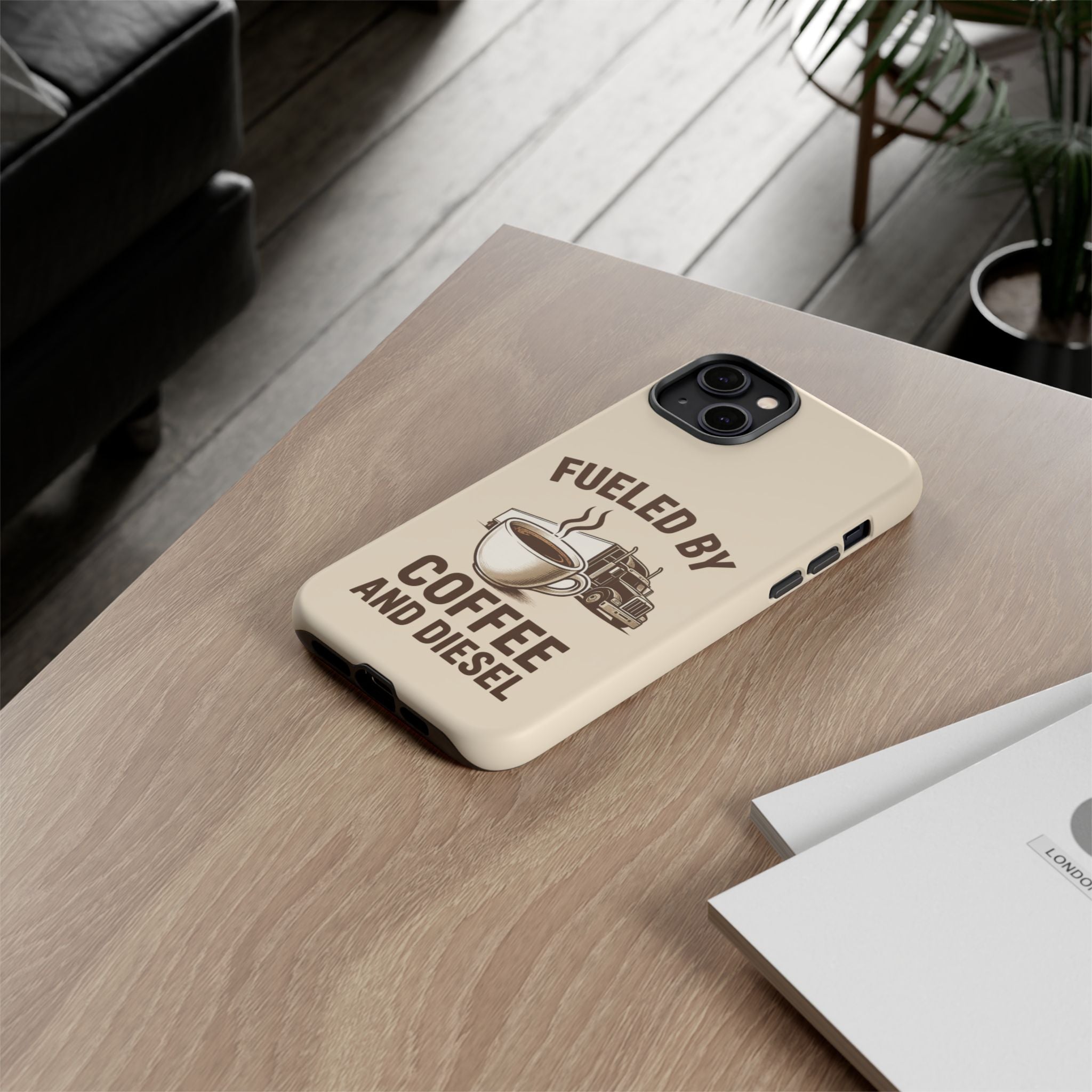 Coffee and Diesel Tough Phone Case