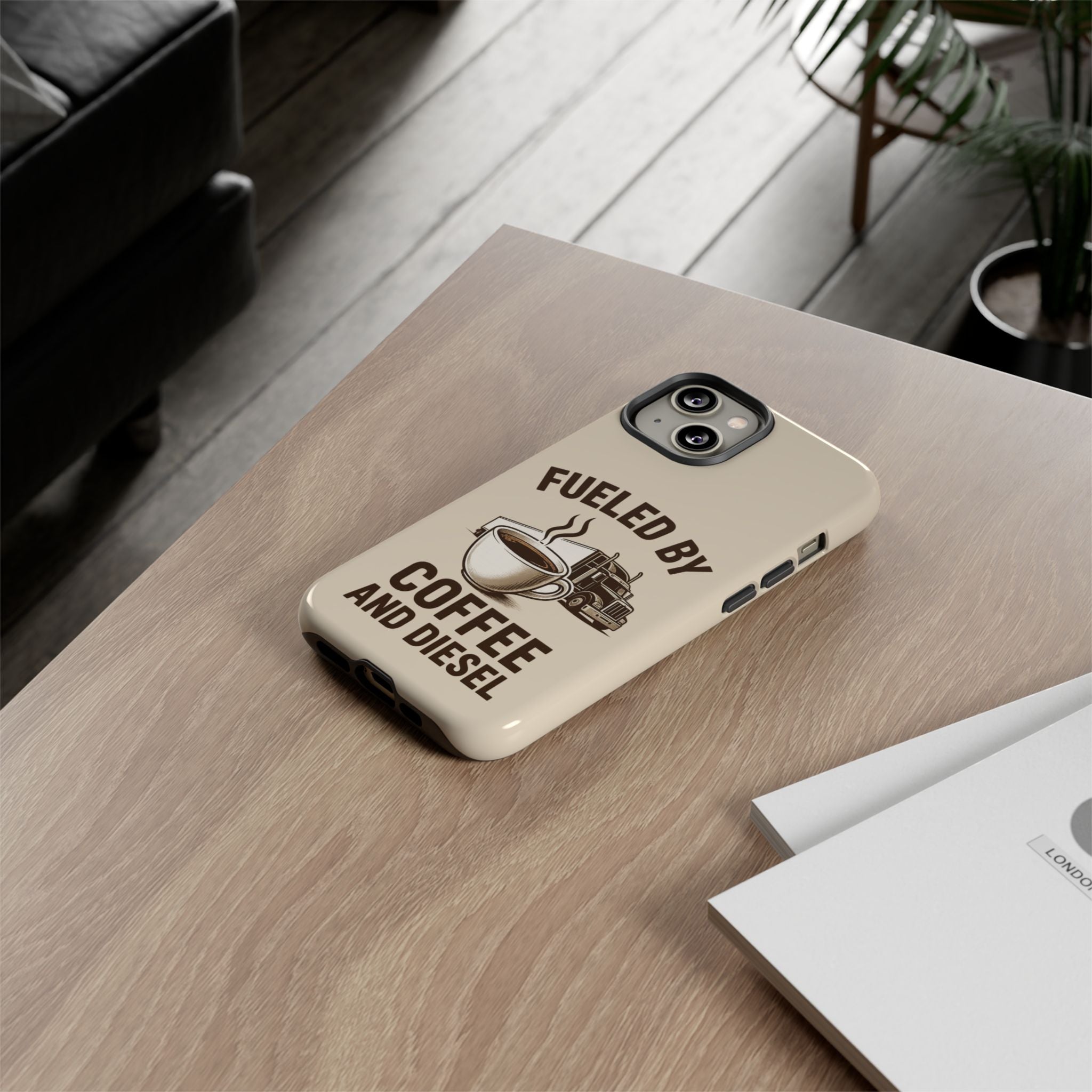 Coffee and Diesel Tough Phone Case