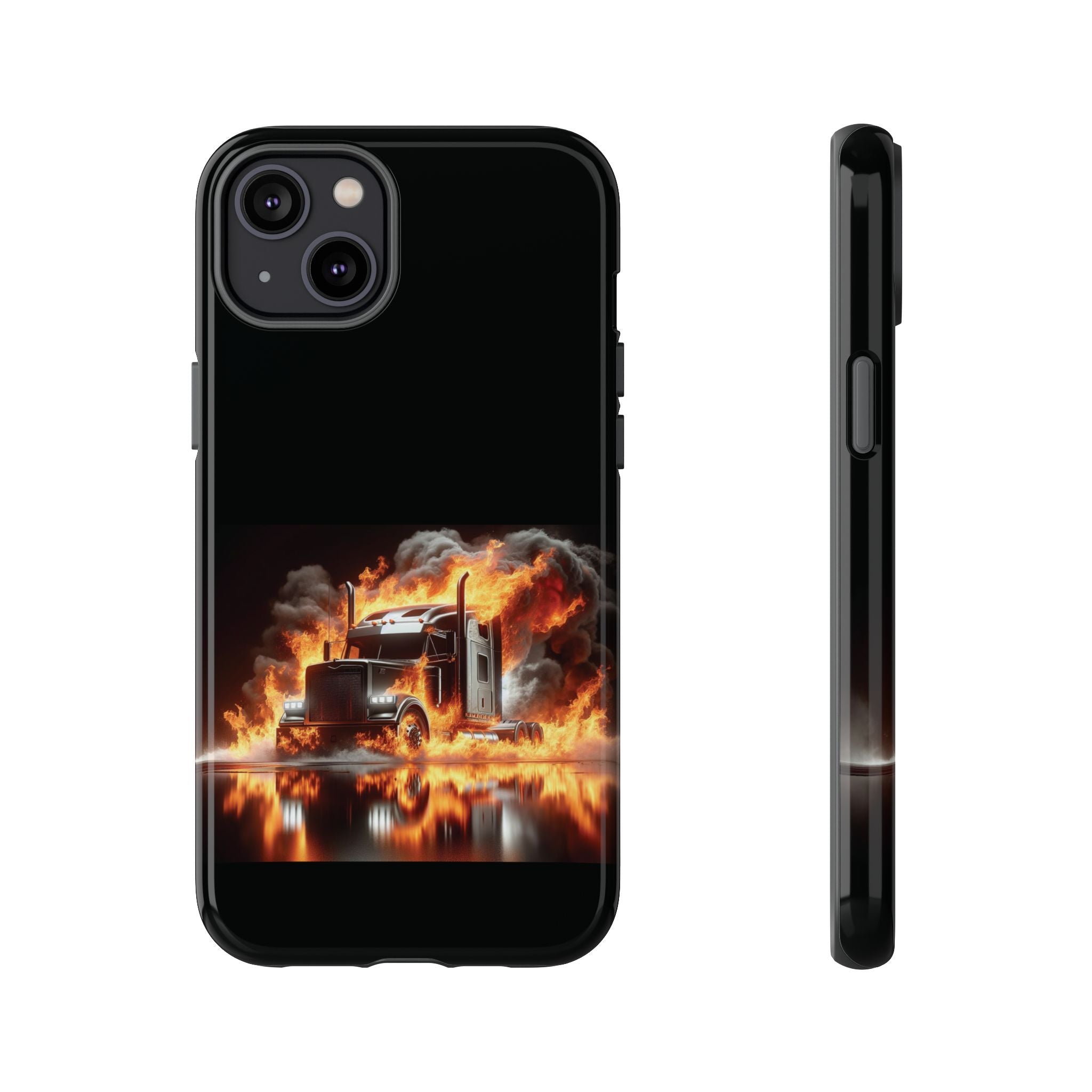 Flaming Truck Tough Phone Case