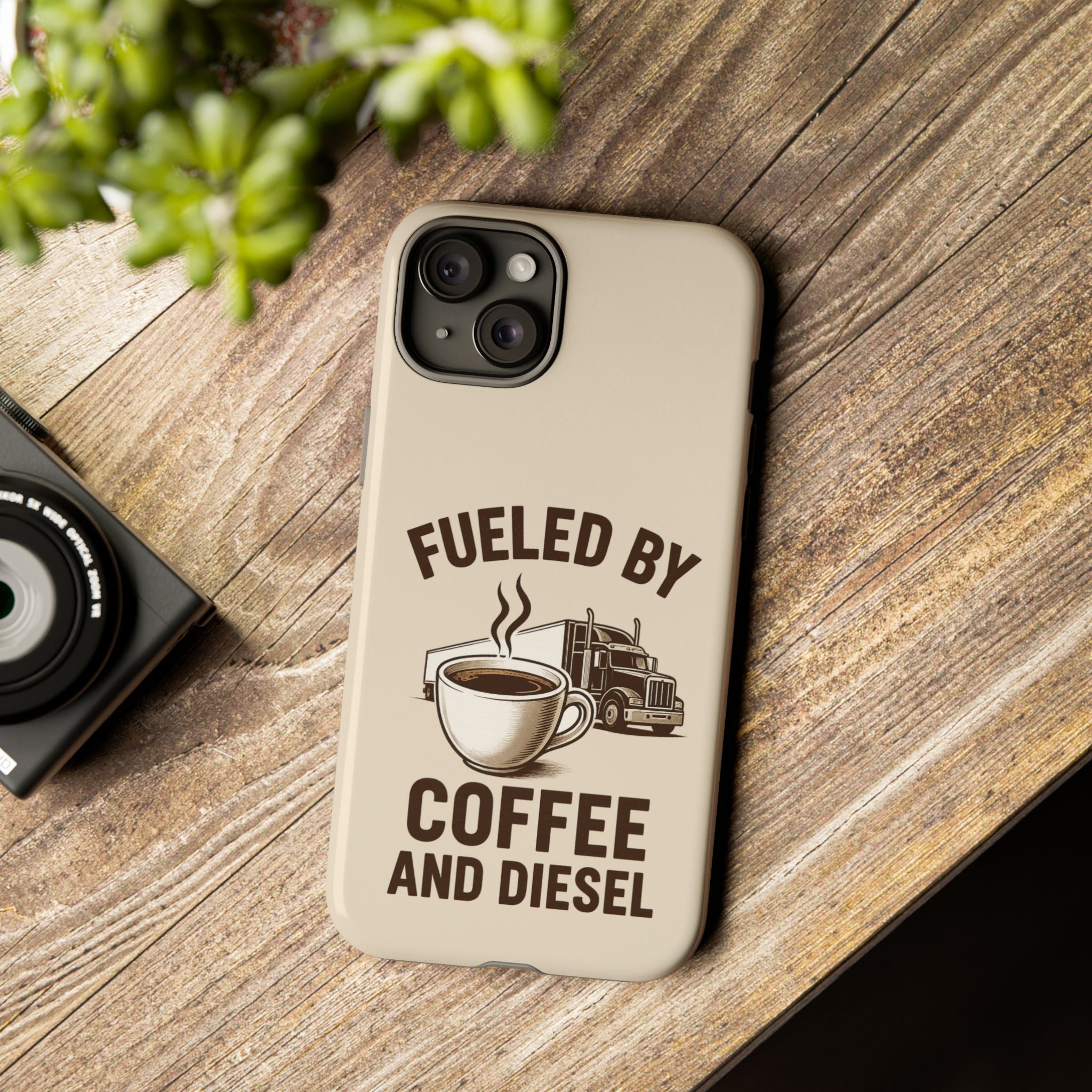 Coffee and Diesel Tough Phone Case