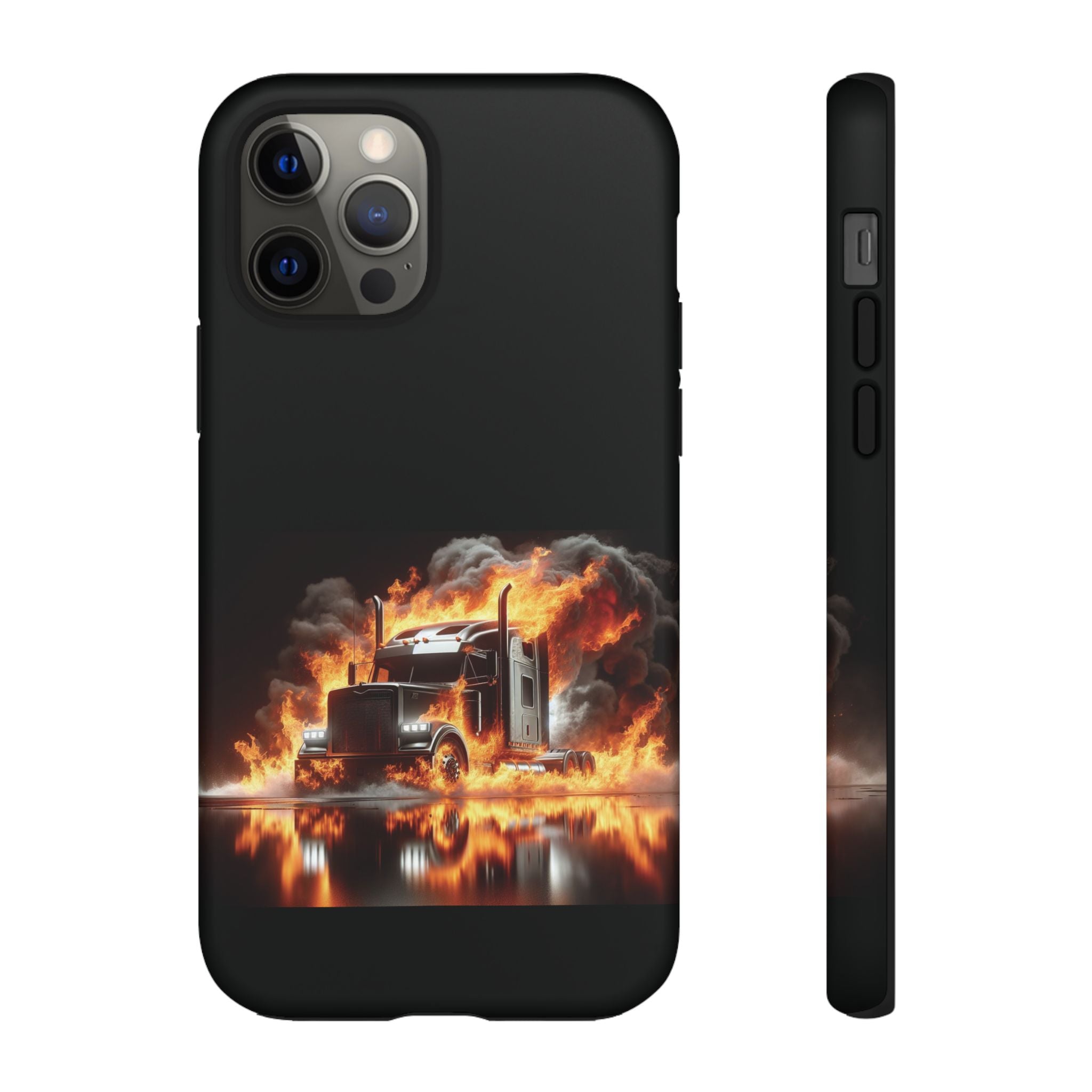 Flaming Truck Tough Phone Case