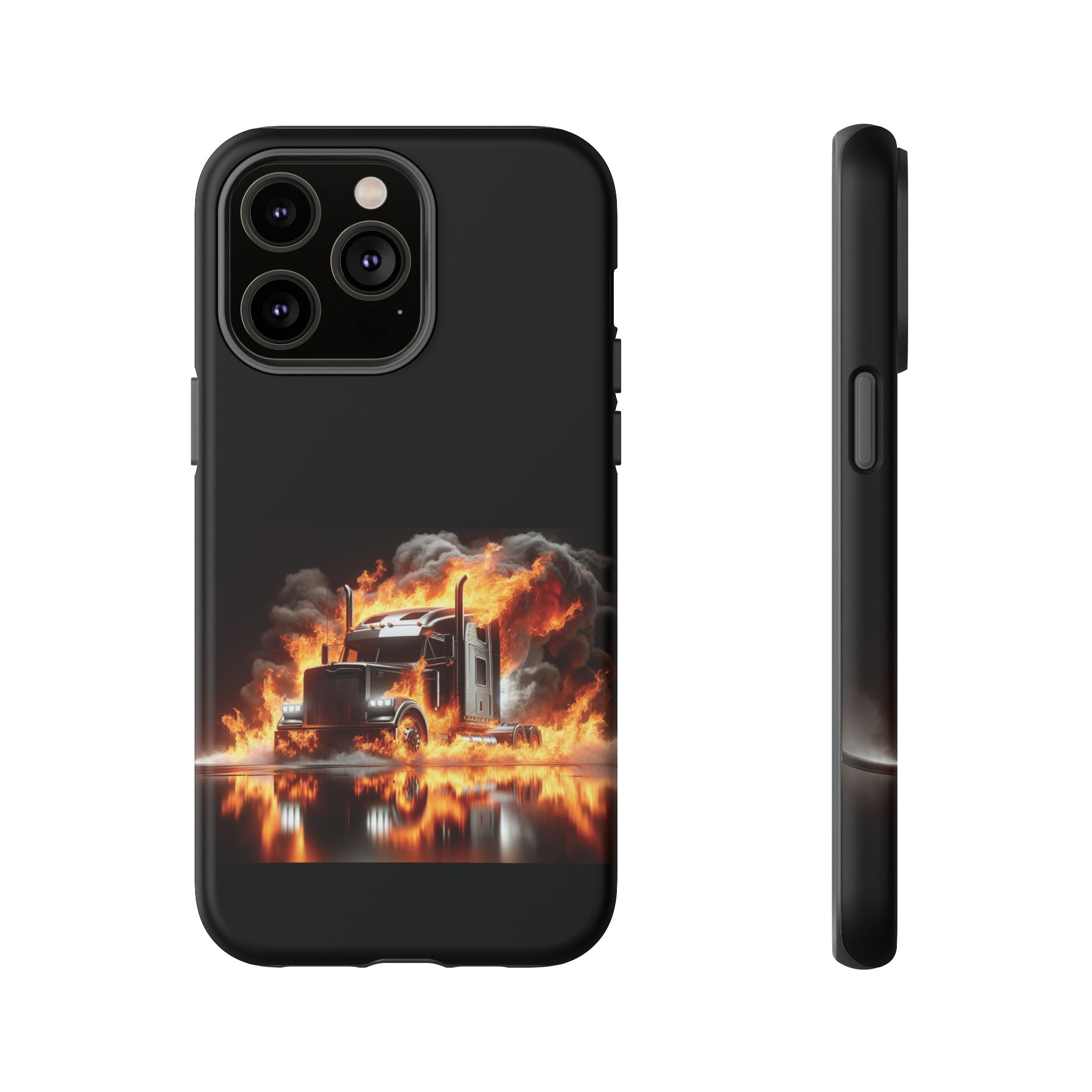 Flaming Truck Tough Phone Case