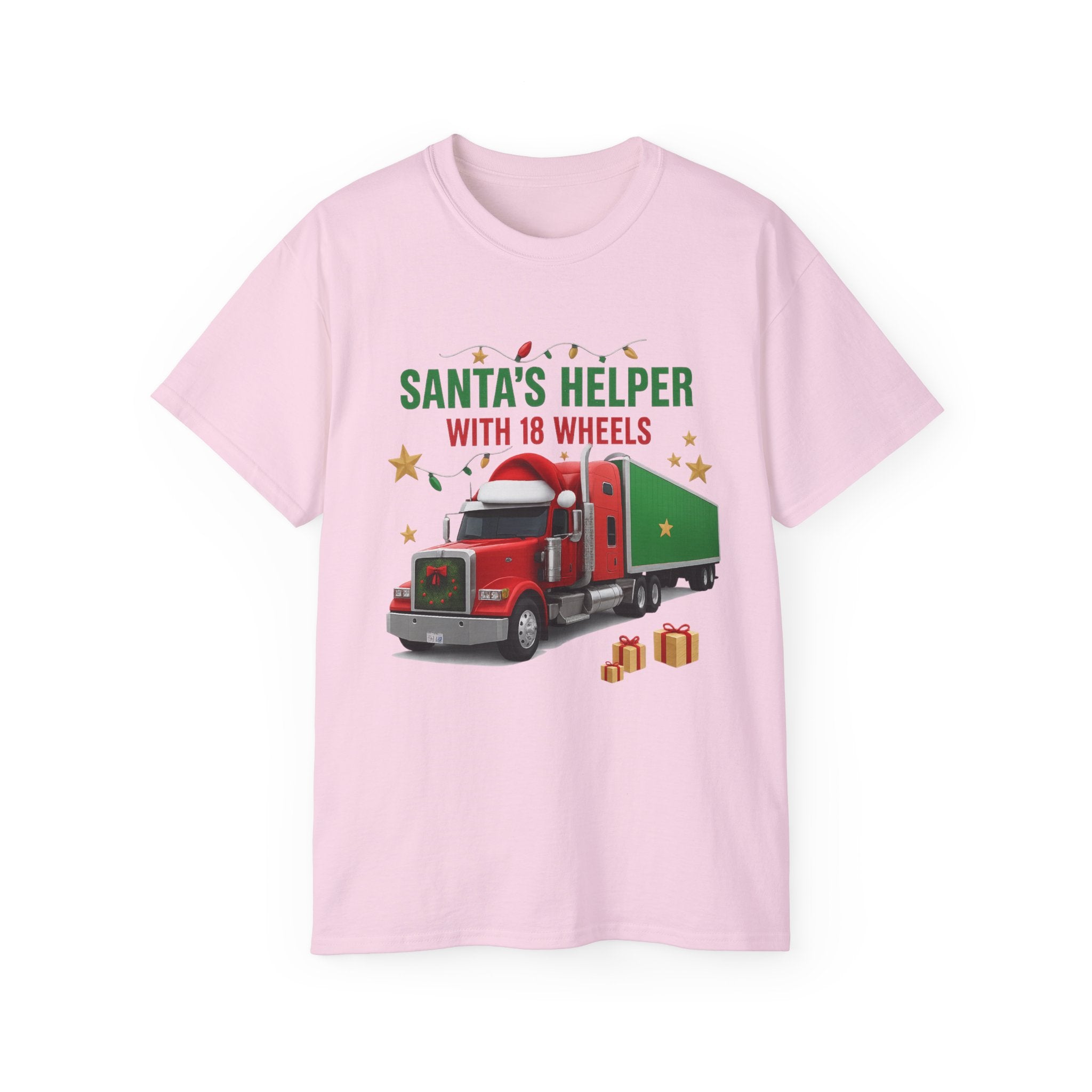 Santa's Helper With 18 Wheels Unisex Tee