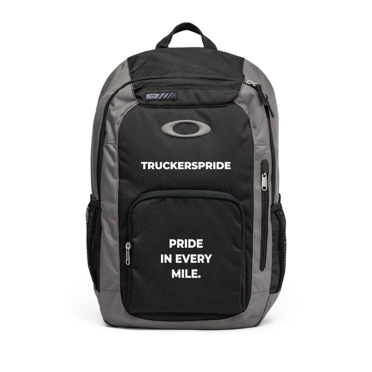 Trucker's Pride Pride in Every Mile Rugged 22L Trucker Backpack, black, product view