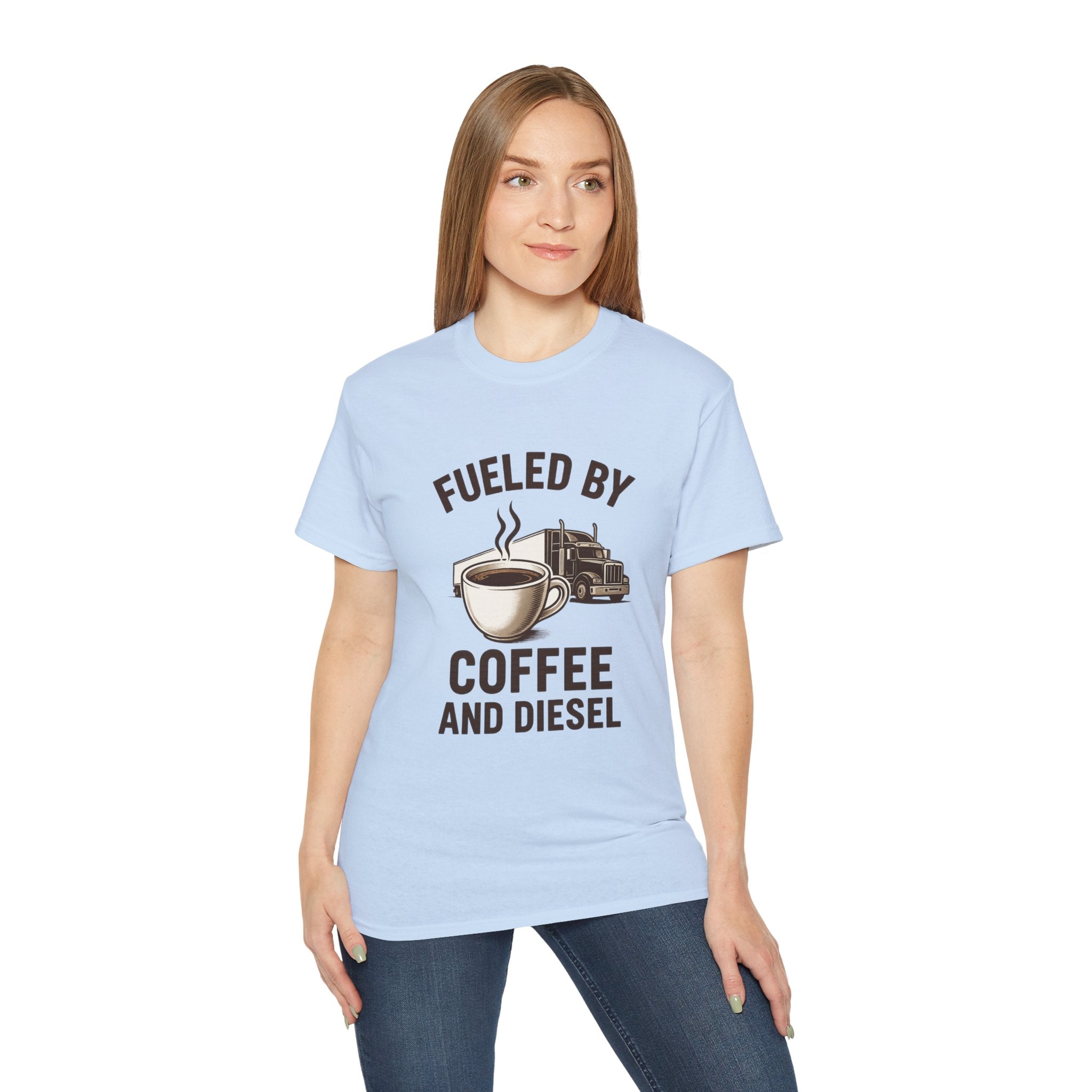 Fueled by Coffee and Diesel Unisex Tee