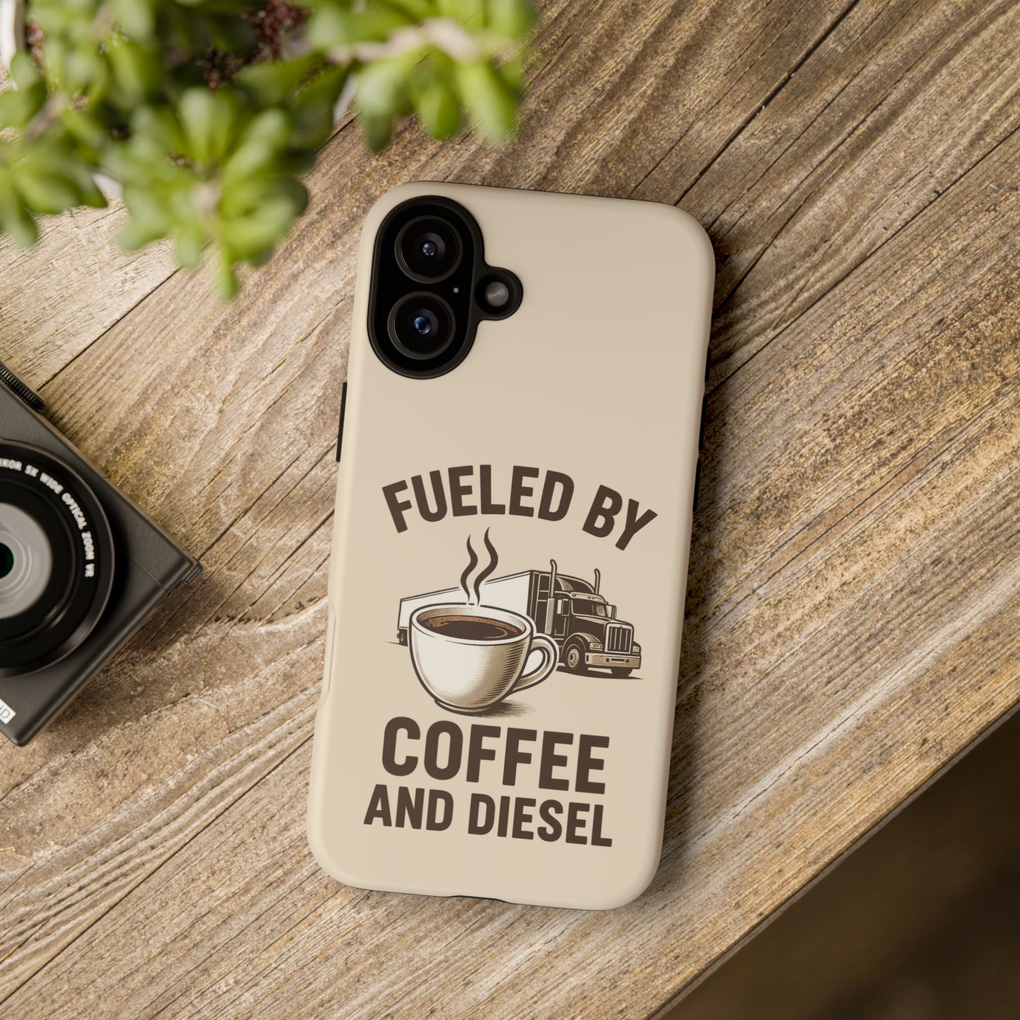 Coffee and Diesel Tough Phone Case