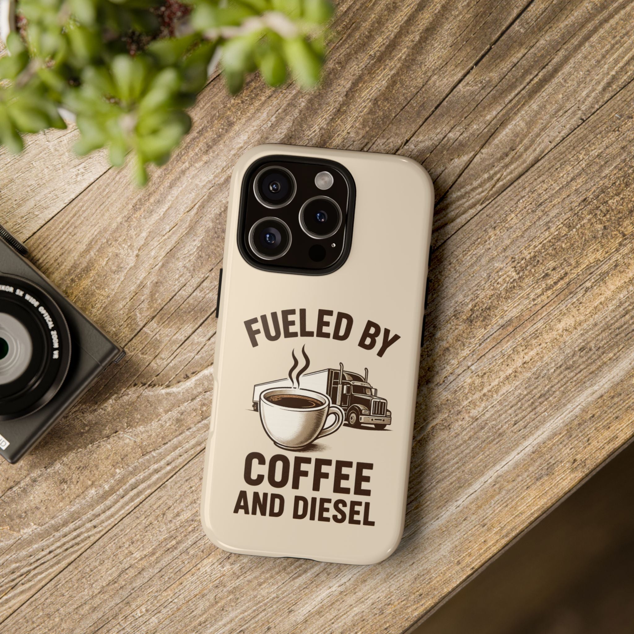 Coffee and Diesel Tough Phone Case