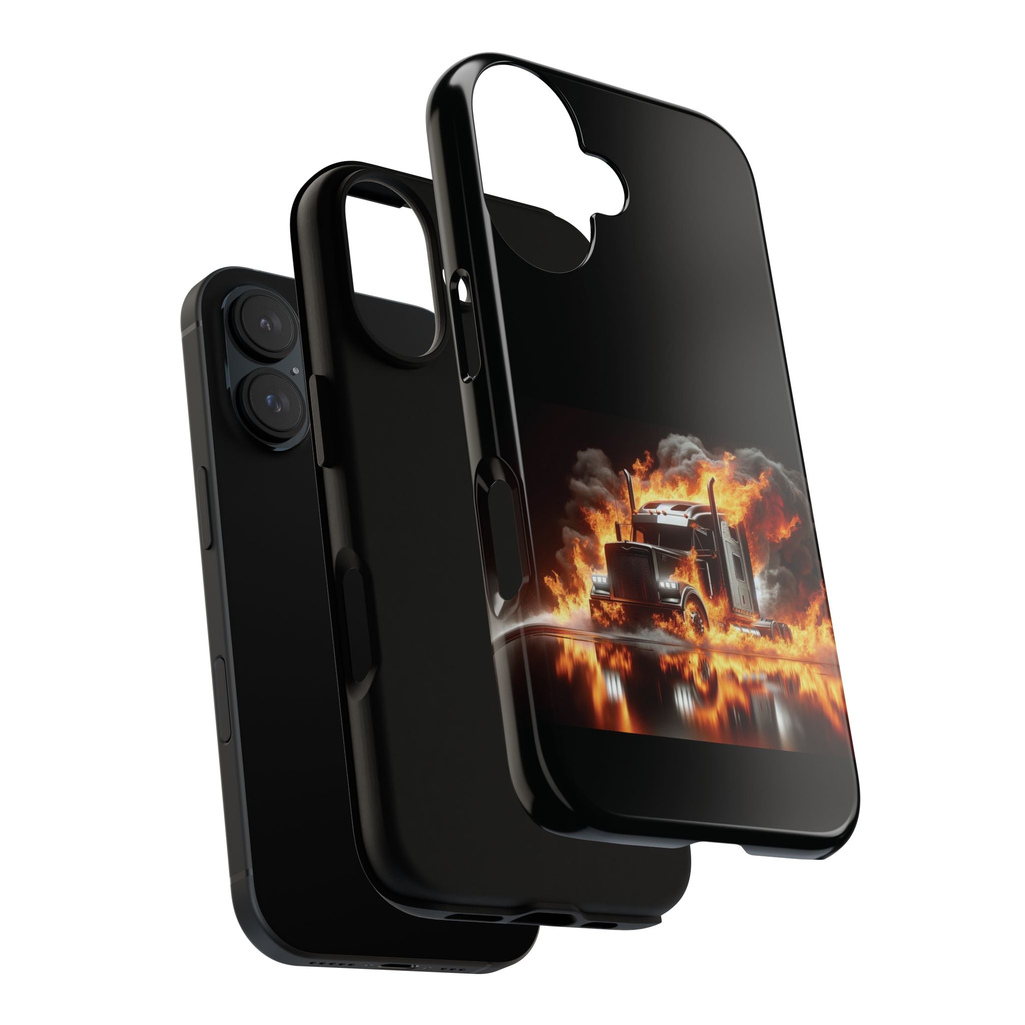 Flaming Truck Tough Phone Case