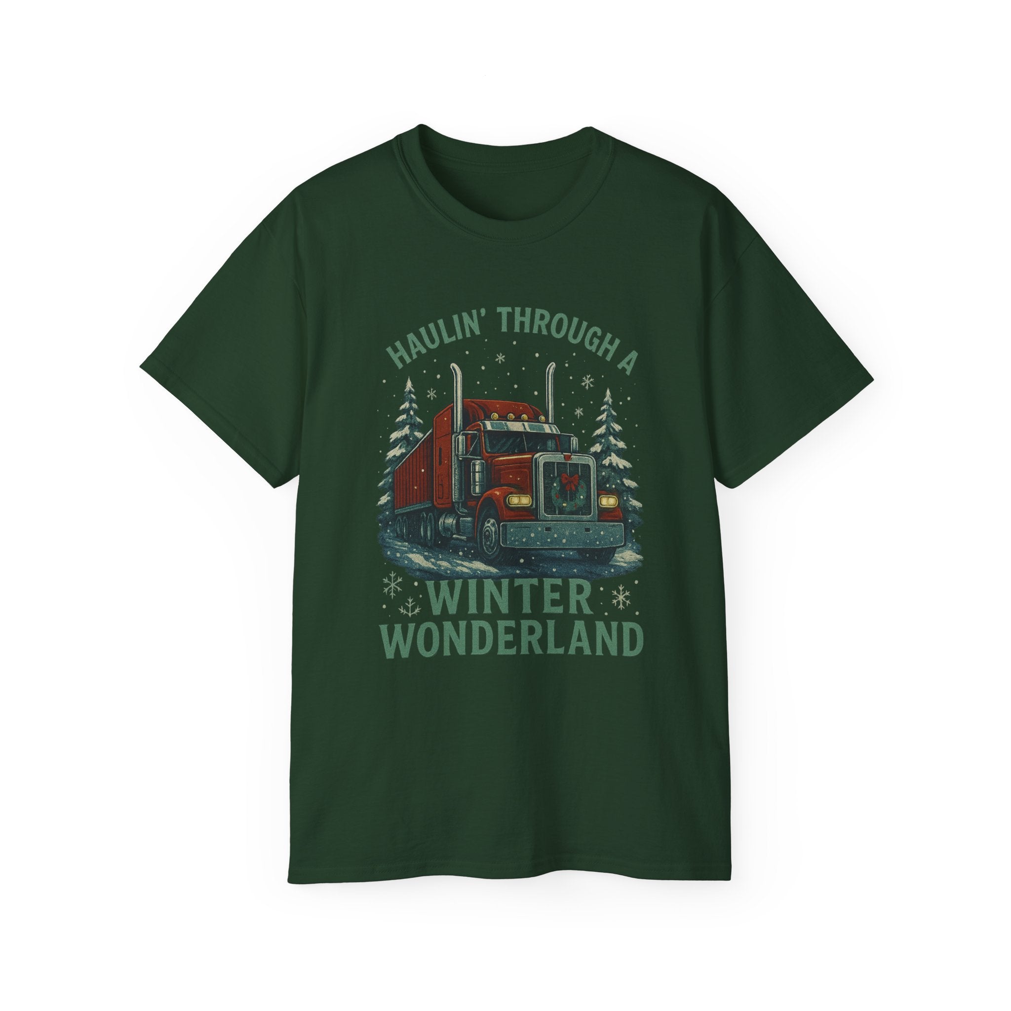 Haulin' Through a Winder Wonderland Unisex Tee