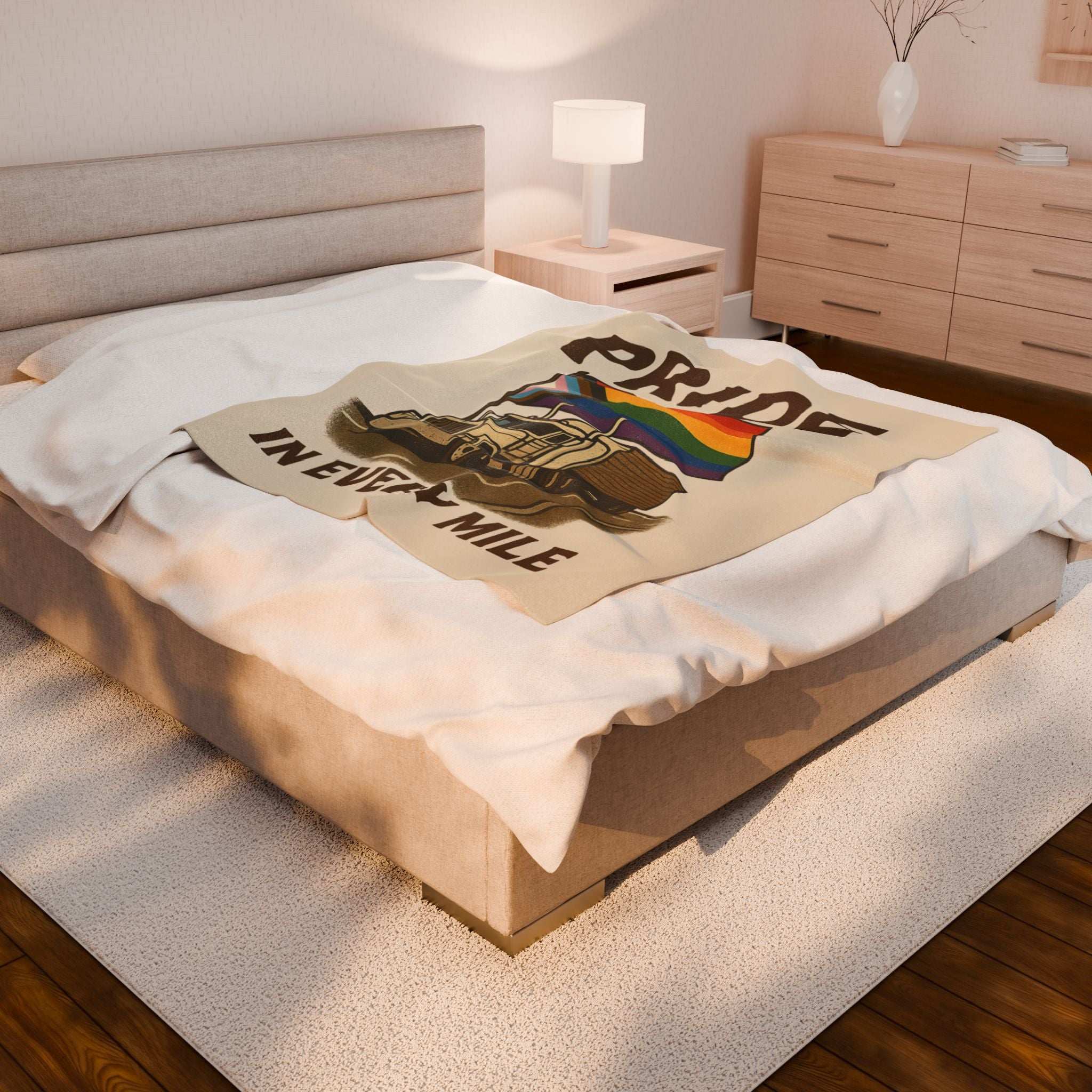 Pride in Every Mile Velveteen Blanket