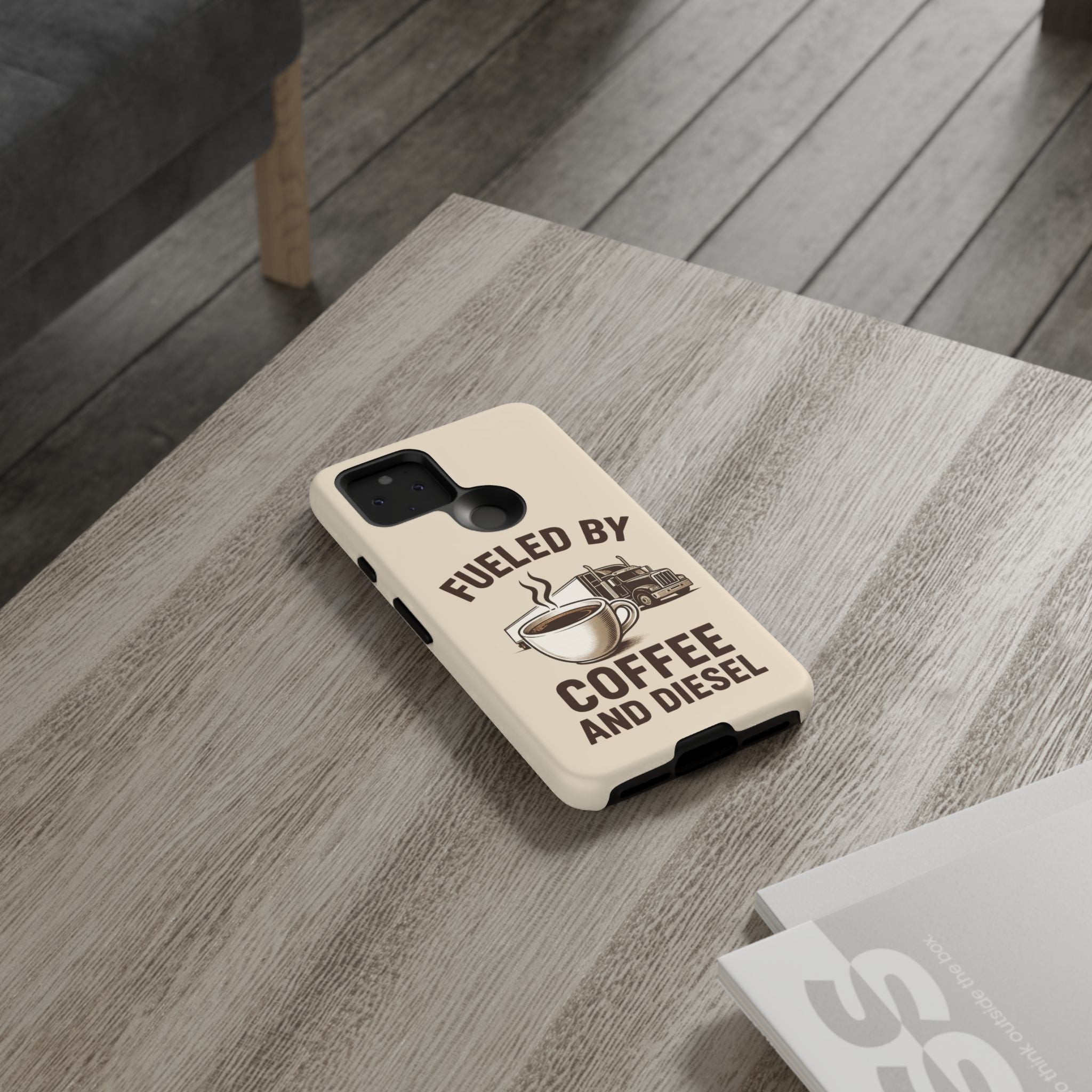 Coffee and Diesel Tough Phone Case