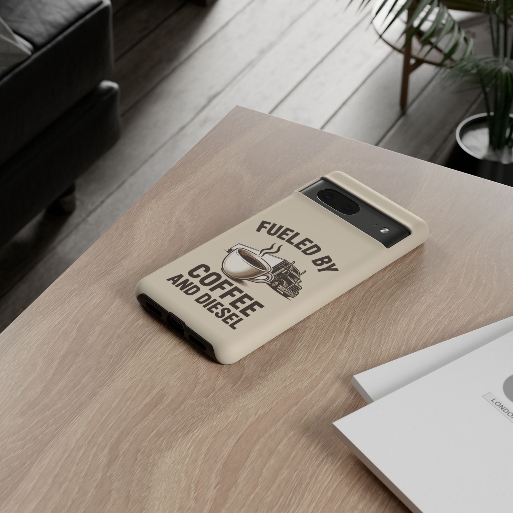Coffee and Diesel Tough Phone Case