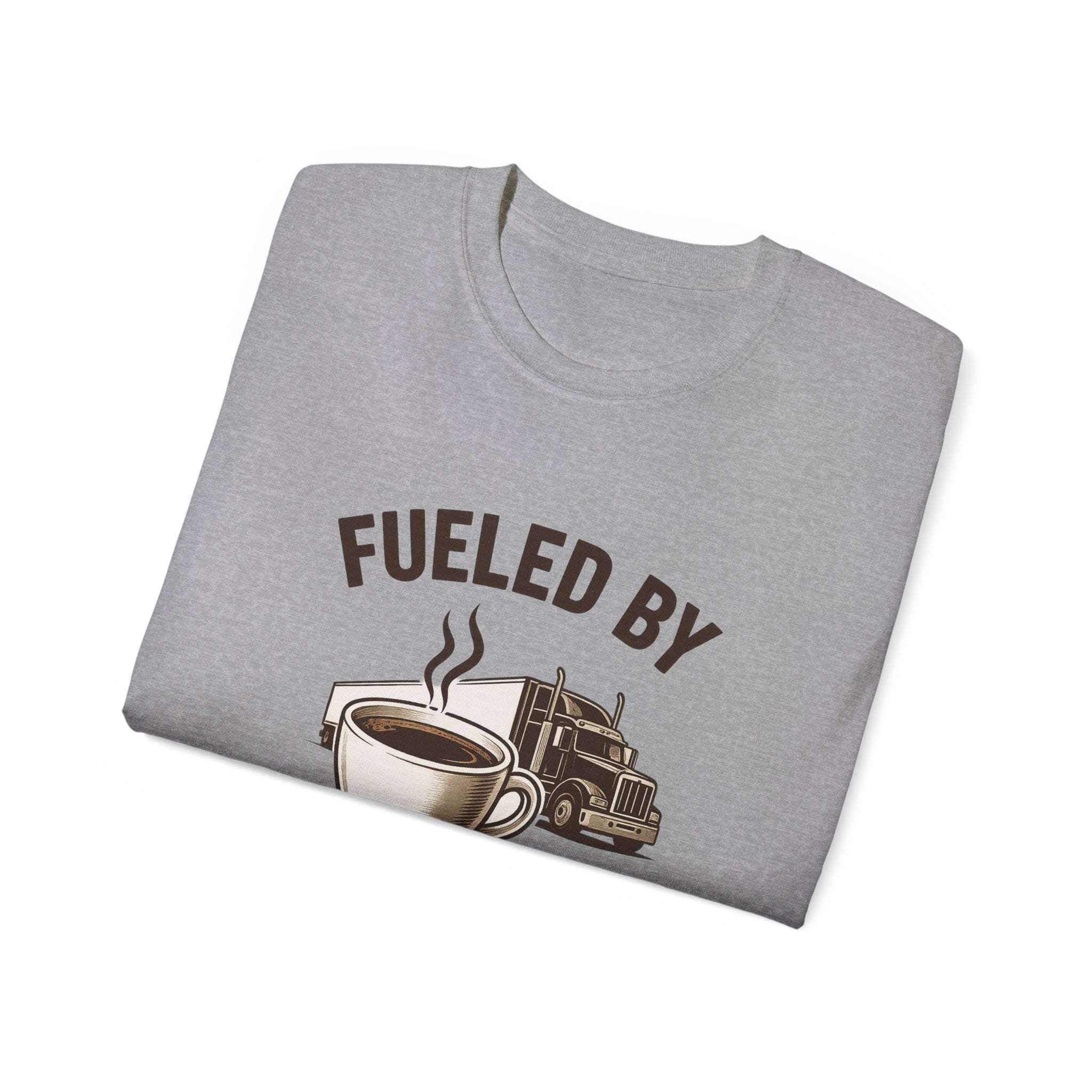 Fueled by Coffee and Diesel Unisex Tee