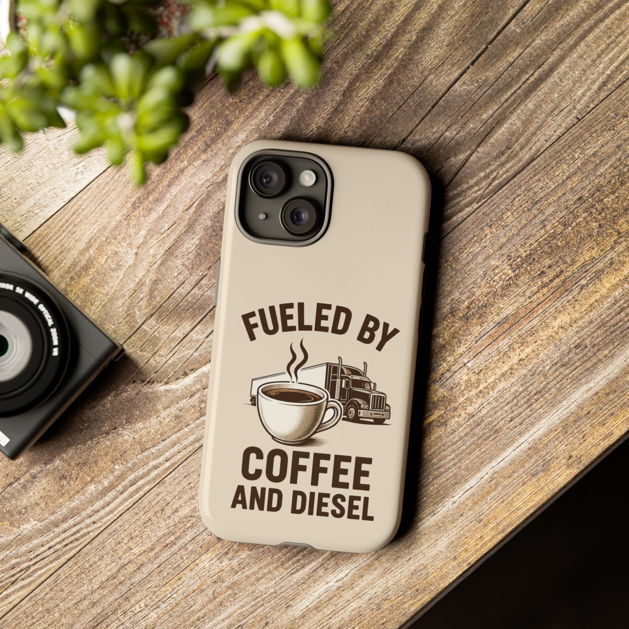 Coffee and Diesel Tough Phone Case
