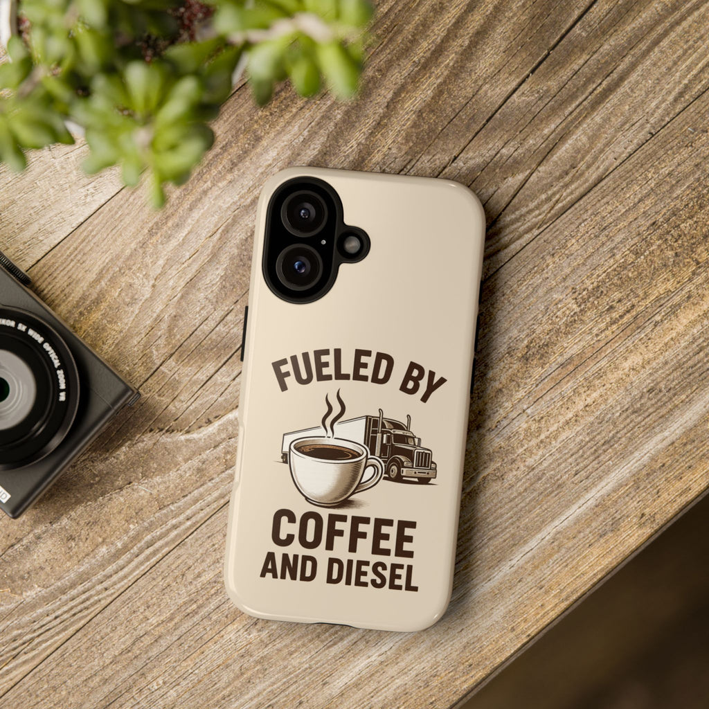 Coffee and Diesel Tough Phone Case