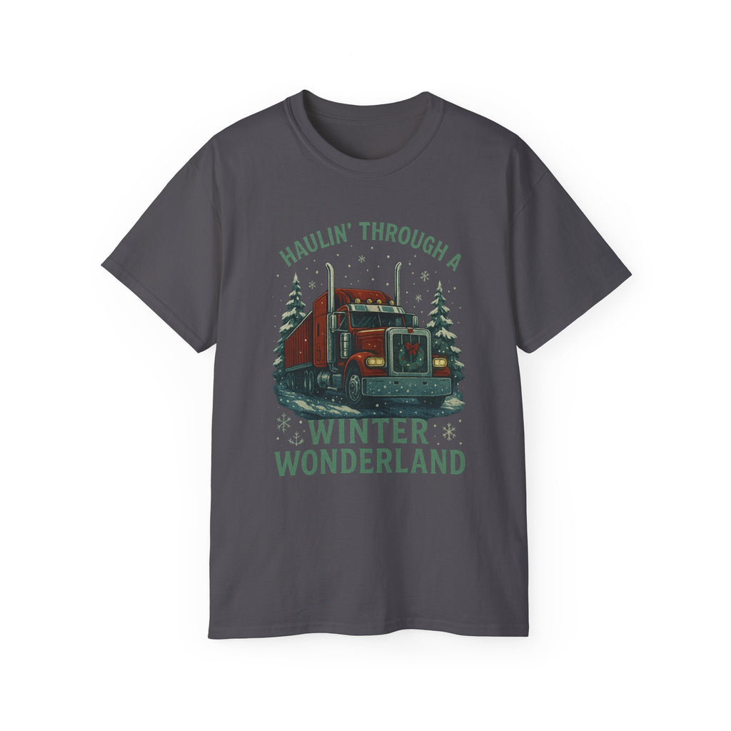 Haulin' Through a Winder Wonderland Unisex Tee