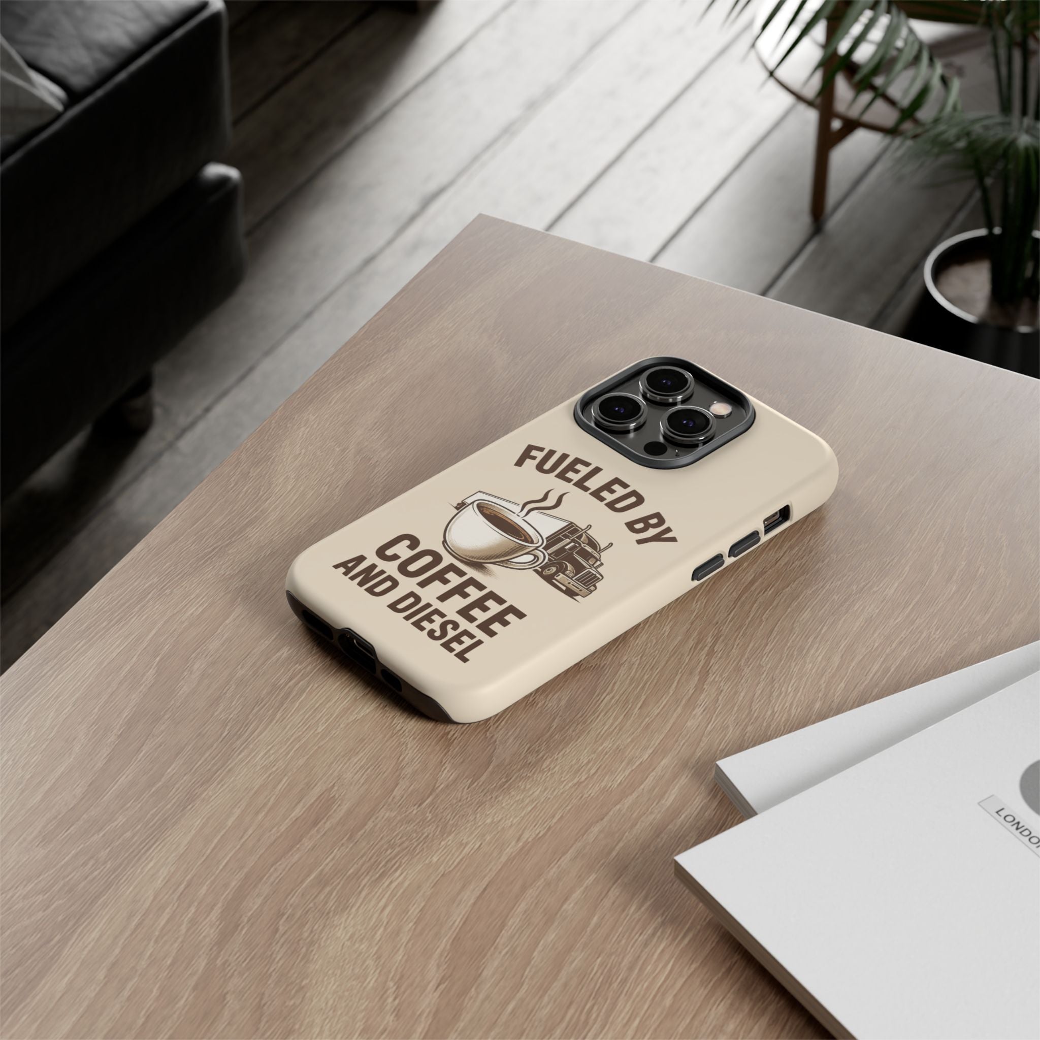 Coffee and Diesel Tough Phone Case