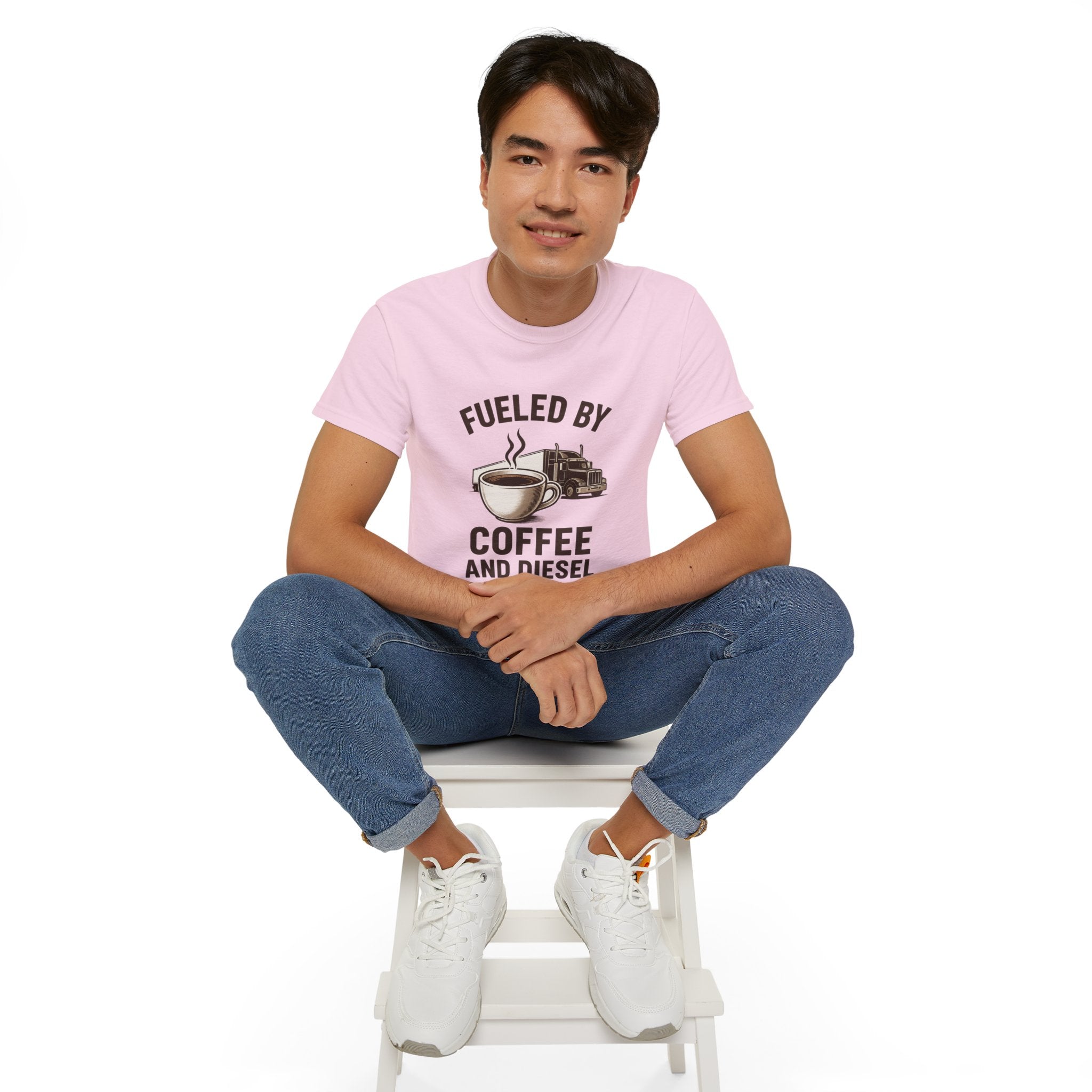 Fueled by Coffee and Diesel Unisex Tee