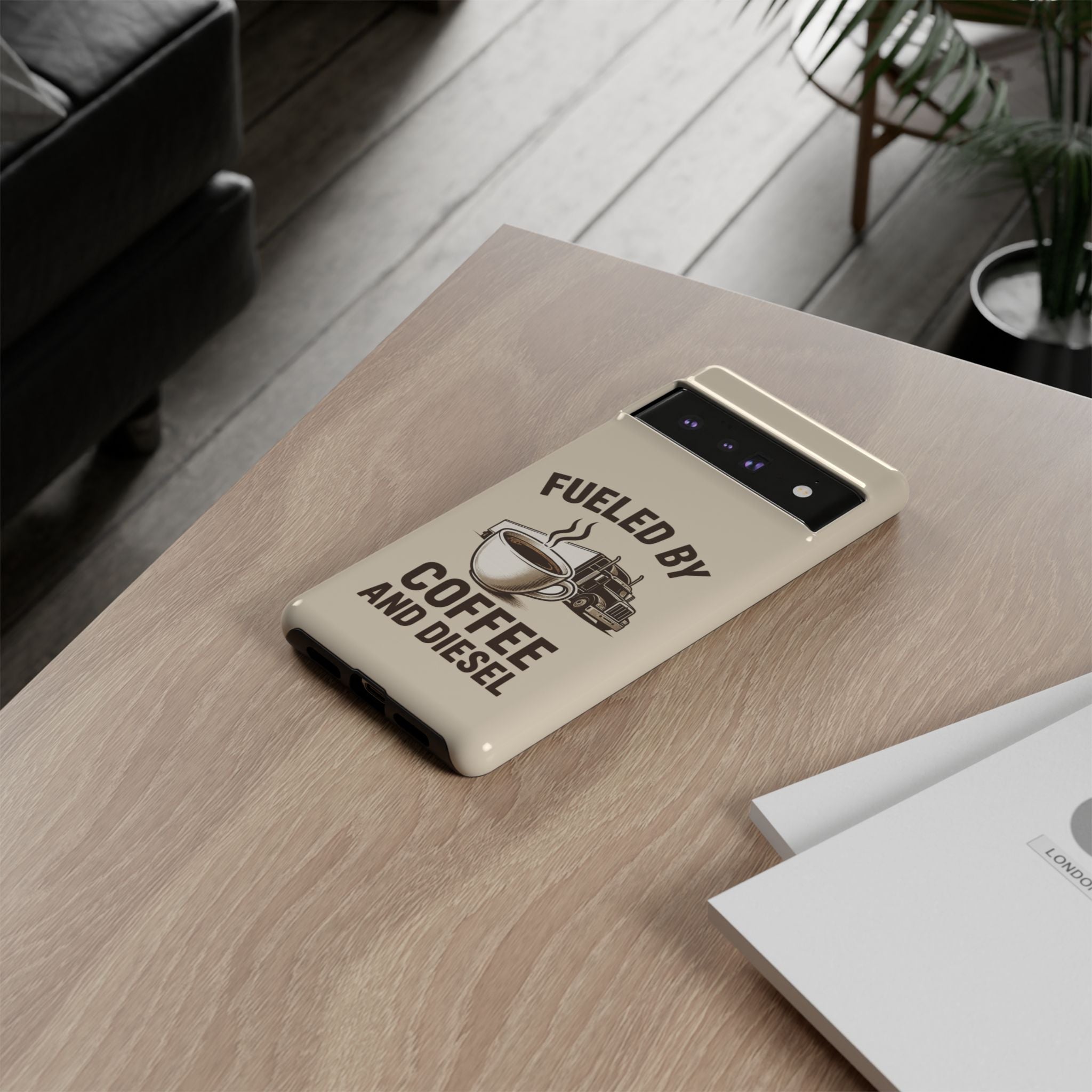 Coffee and Diesel Tough Phone Case