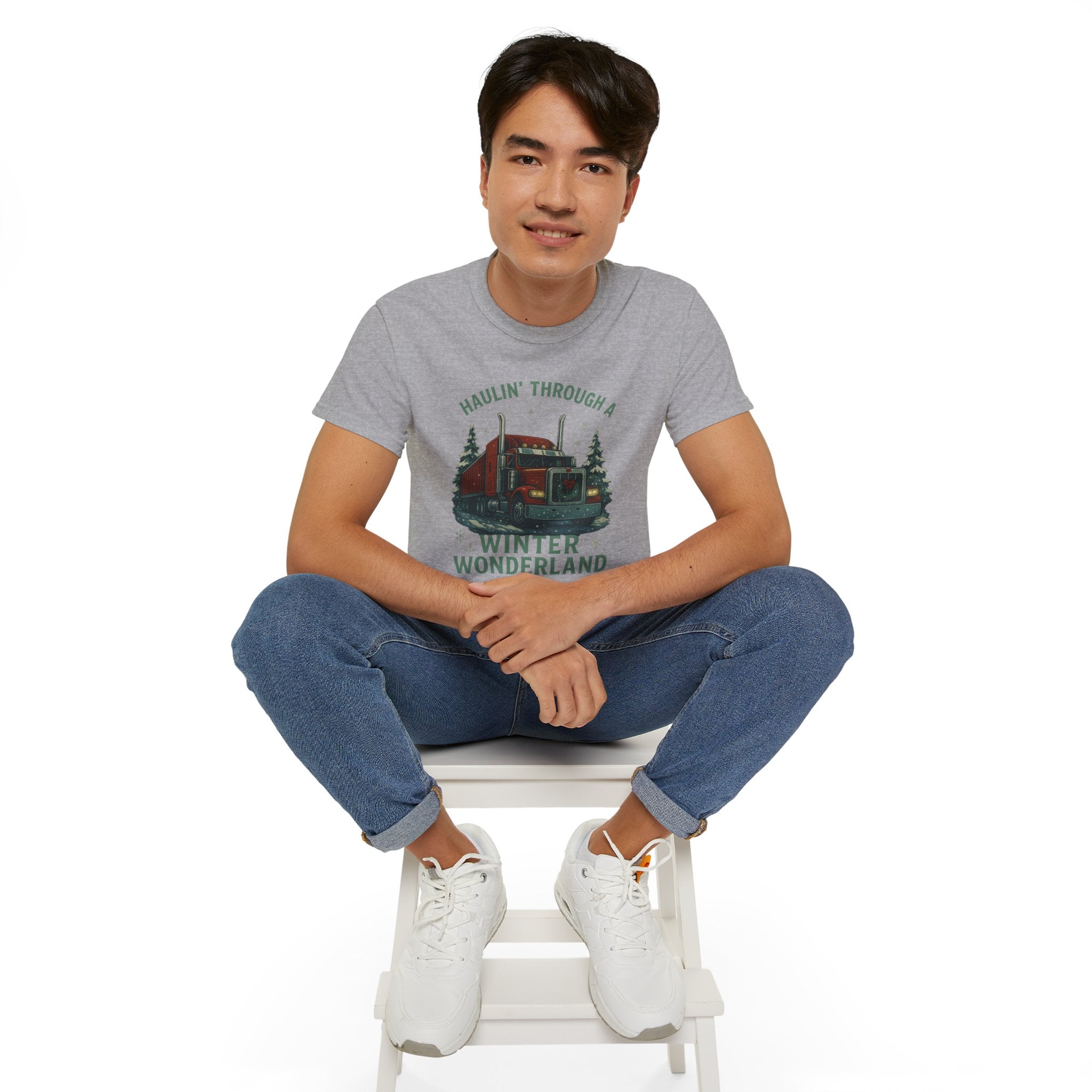 Haulin' Through a Winder Wonderland Unisex Tee