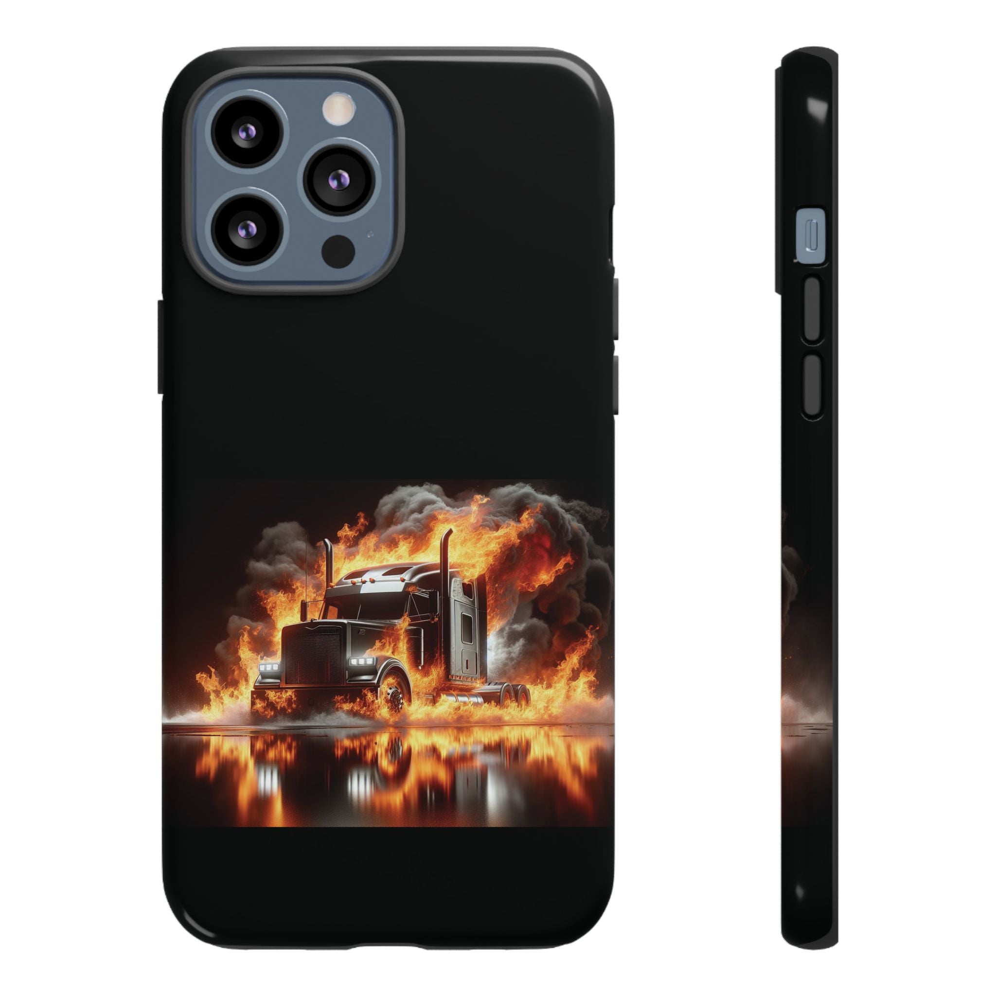 Flaming Truck Tough Phone Case