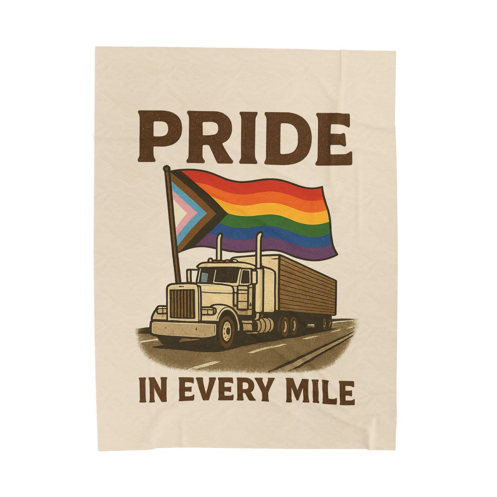 Pride in Every Mile Velveteen Blanket