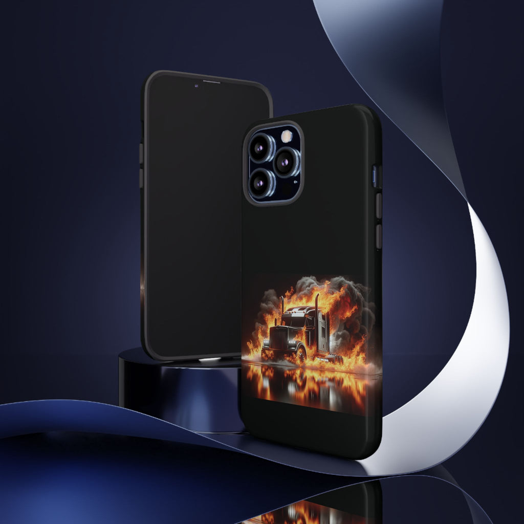 Flaming Truck Tough Phone Case