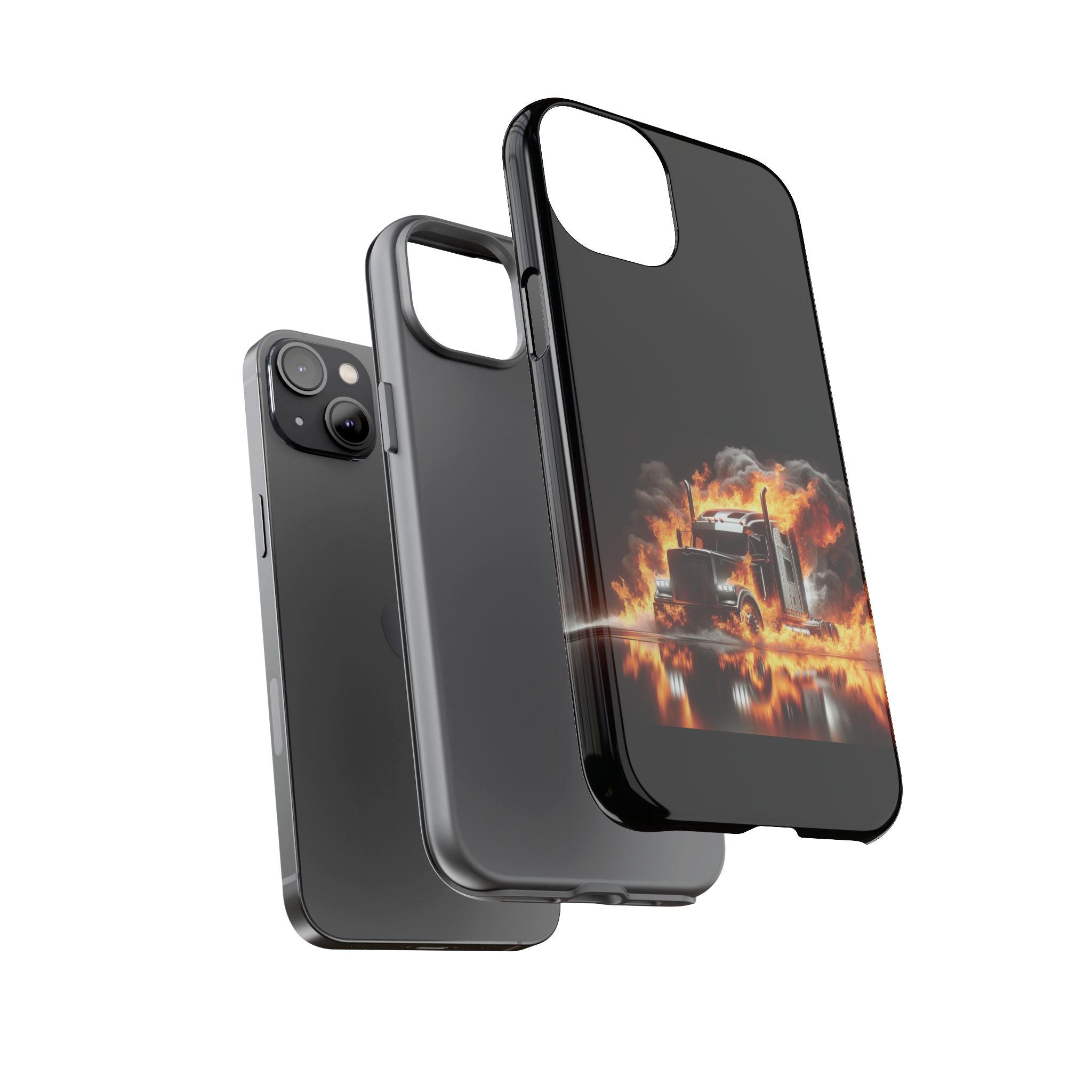 Flaming Truck Tough Phone Case