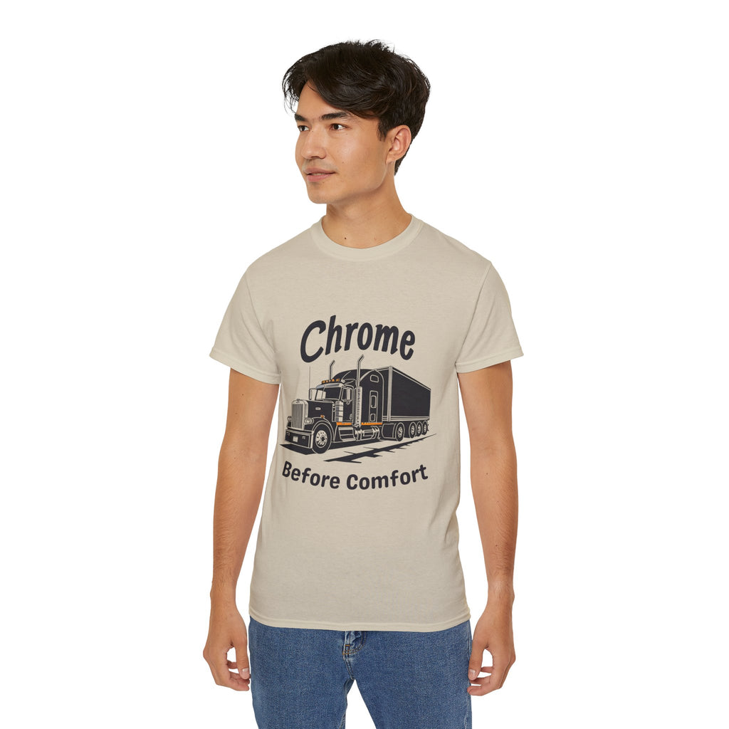 Chrome Before Comfort Unisex Tee