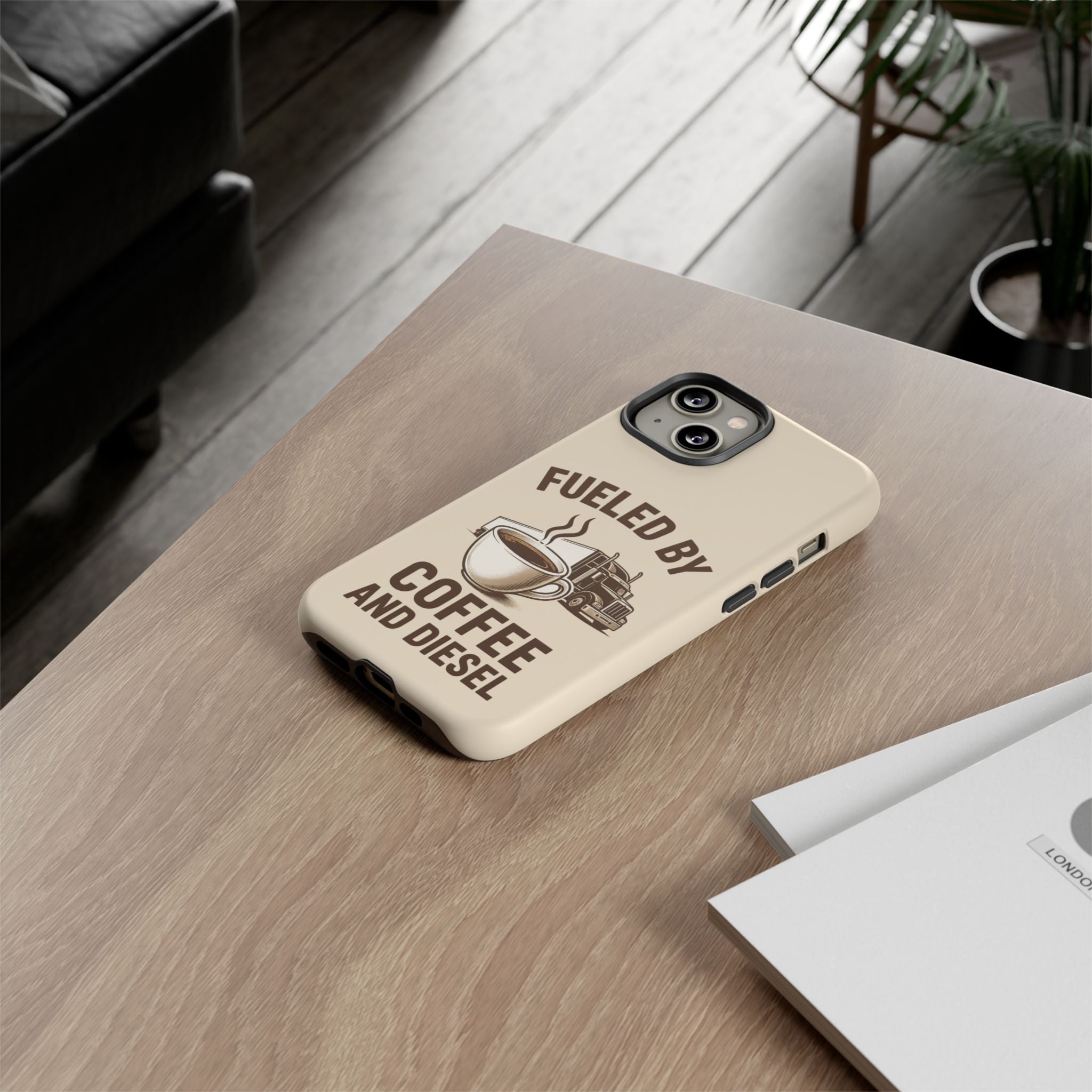 Coffee and Diesel Tough Phone Case