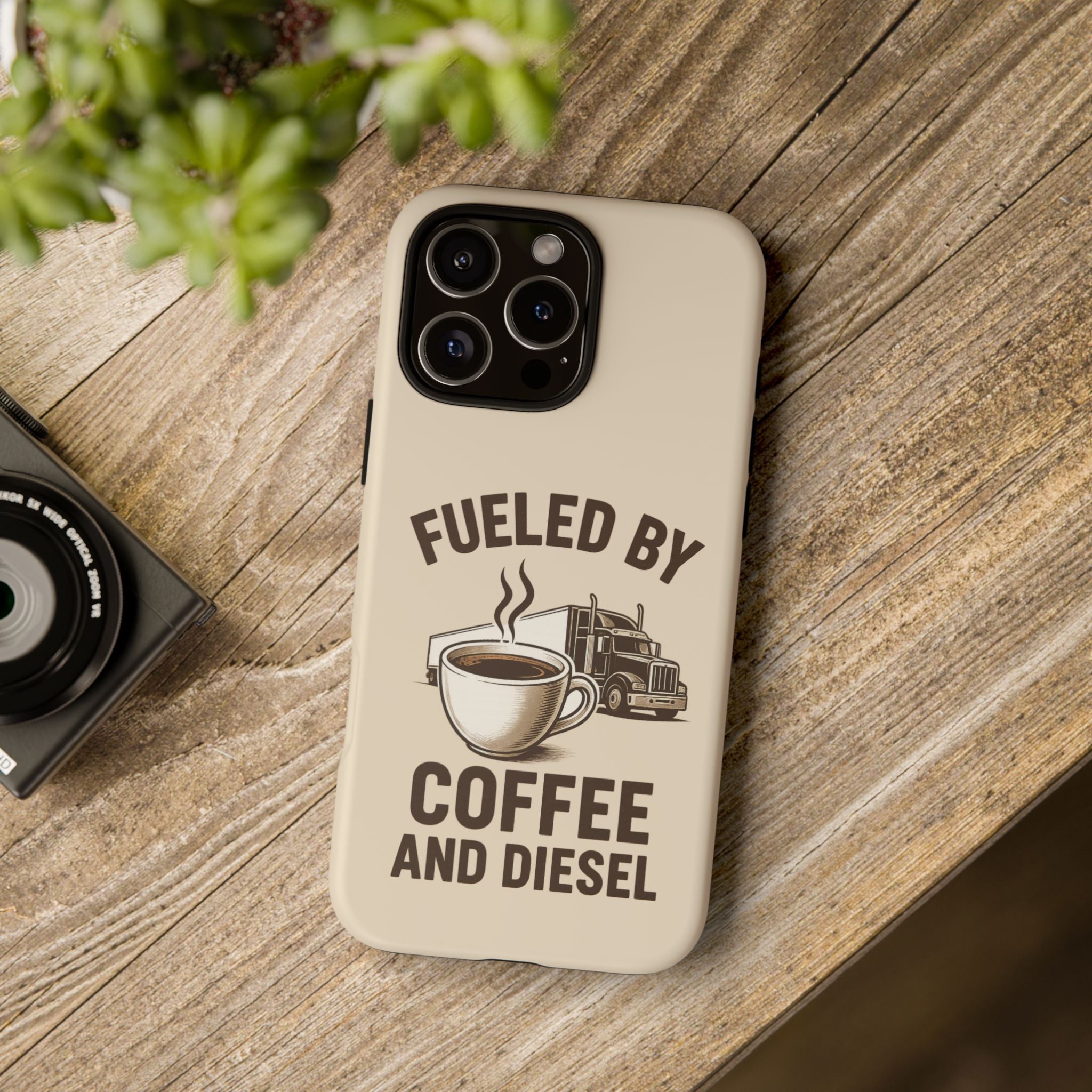 Coffee and Diesel Tough Phone Case