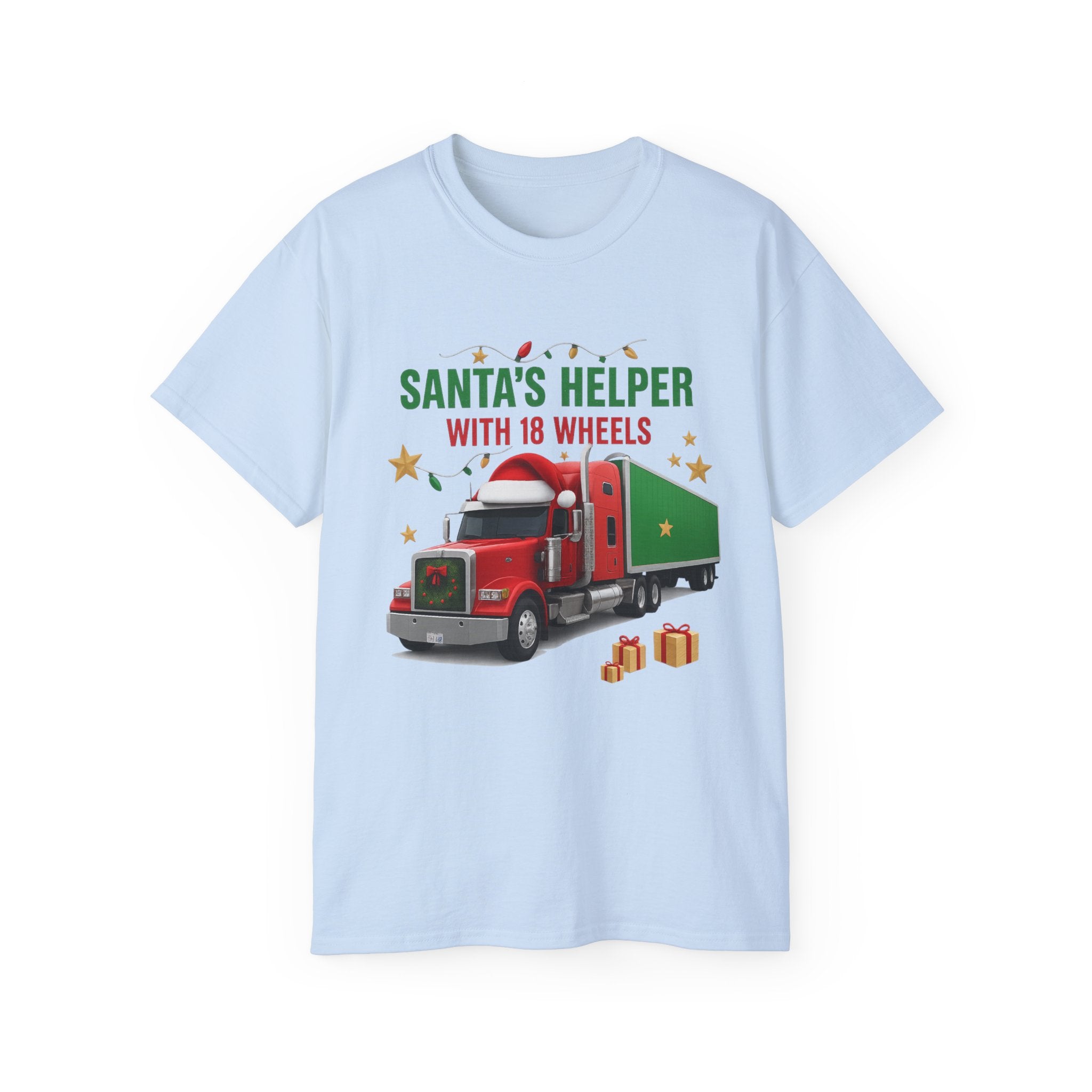Santa's Helper With 18 Wheels Unisex Tee