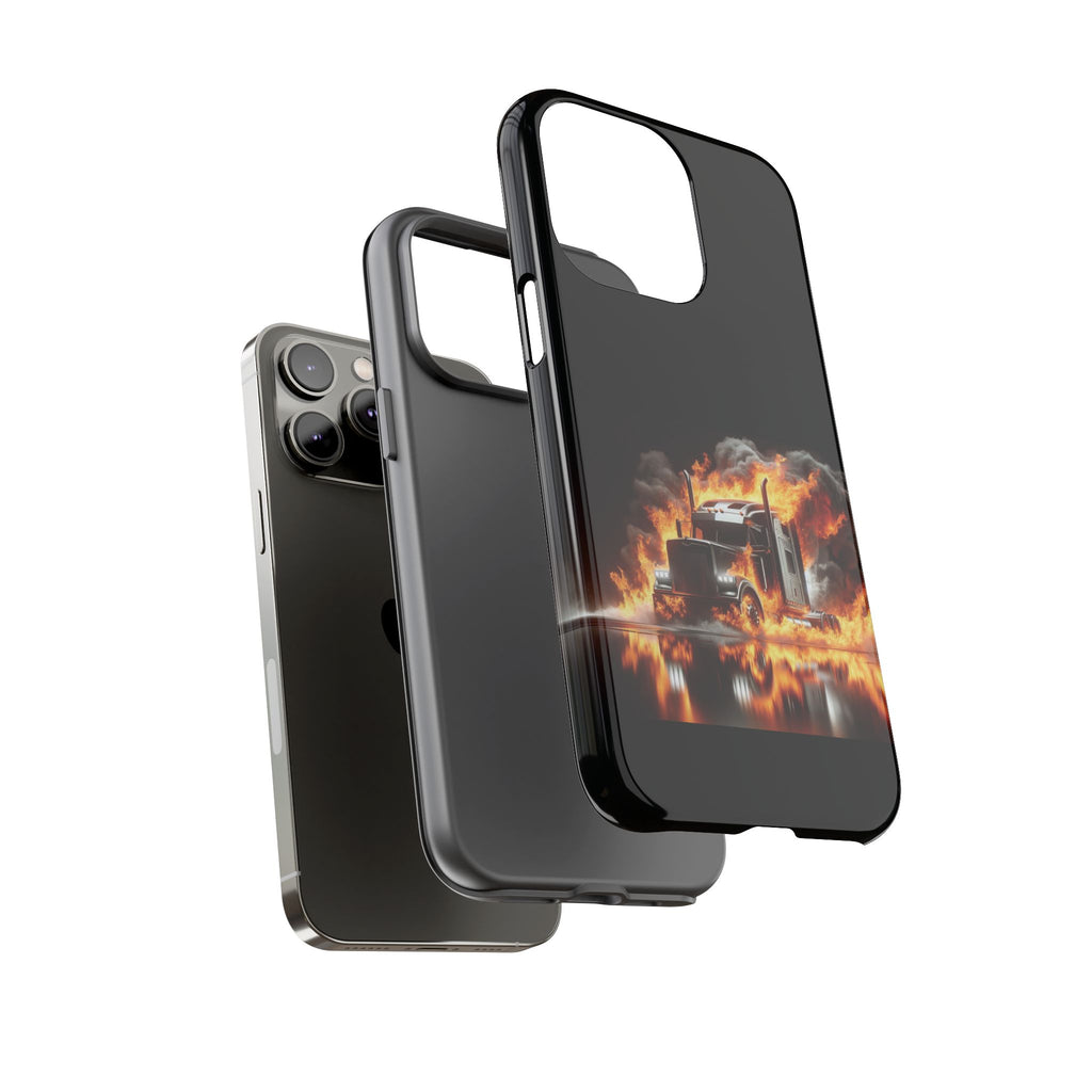 Flaming Truck Tough Phone Case
