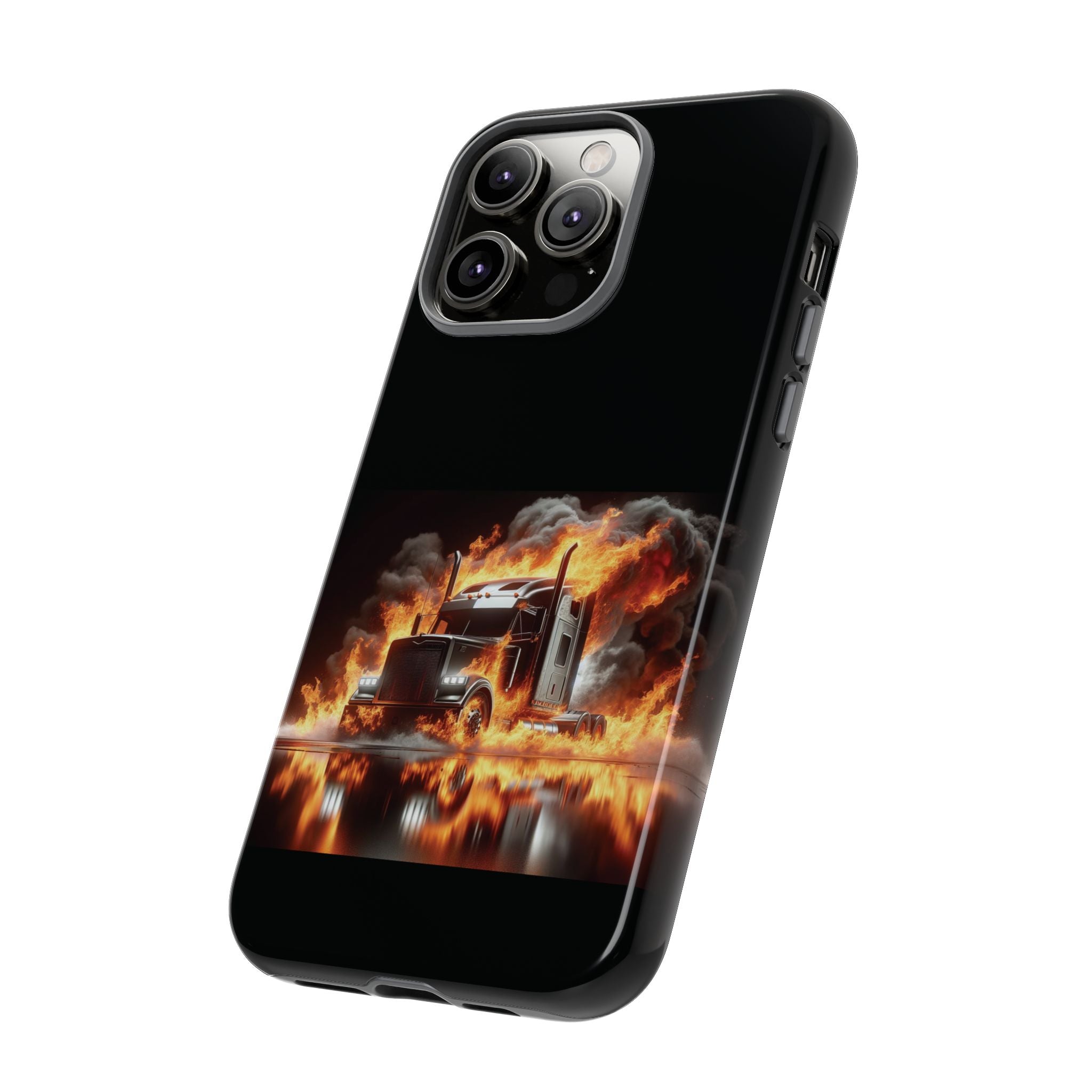 Flaming Truck Tough Phone Case