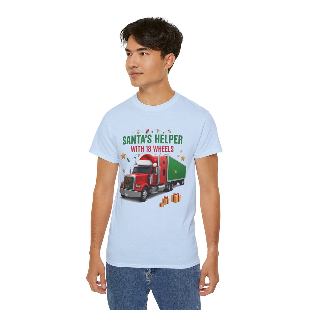 Santa's Helper With 18 Wheels Unisex Tee
