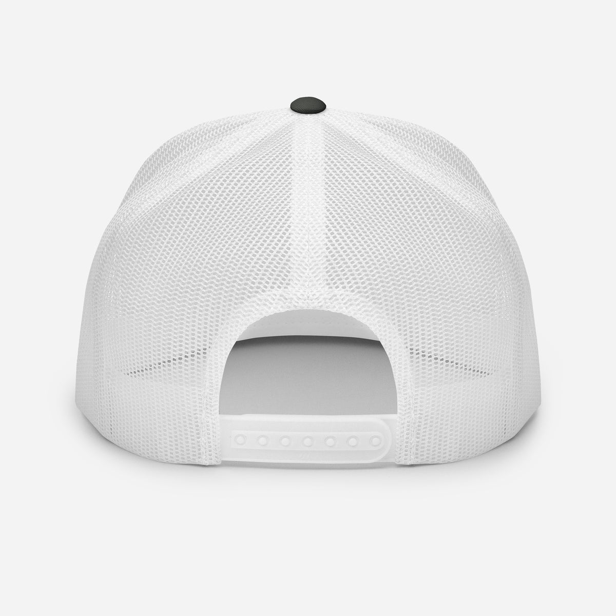 Trucker's Pride Our Office Has an Amazing View Classic Trucker Cap in white, back view