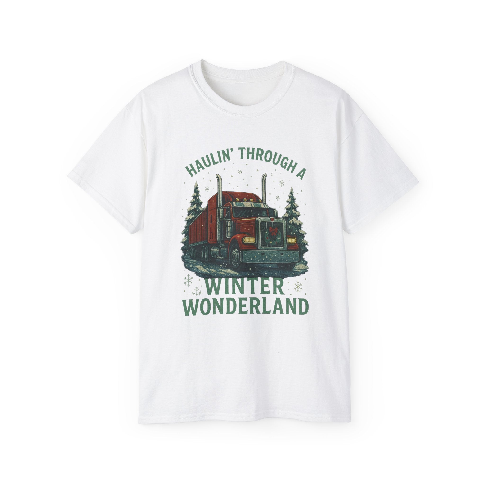 Haulin' Through a Winder Wonderland Unisex Tee
