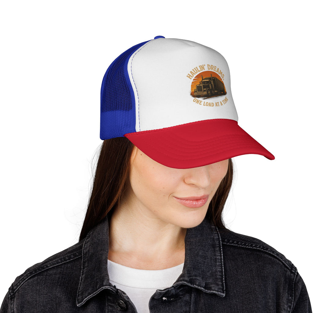 Haulin' Dreams One Load at a Time Trucker Cap