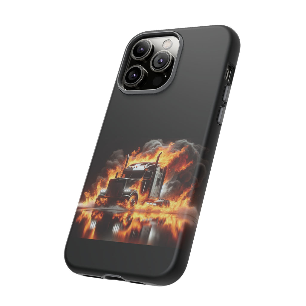 Flaming Truck Tough Phone Case