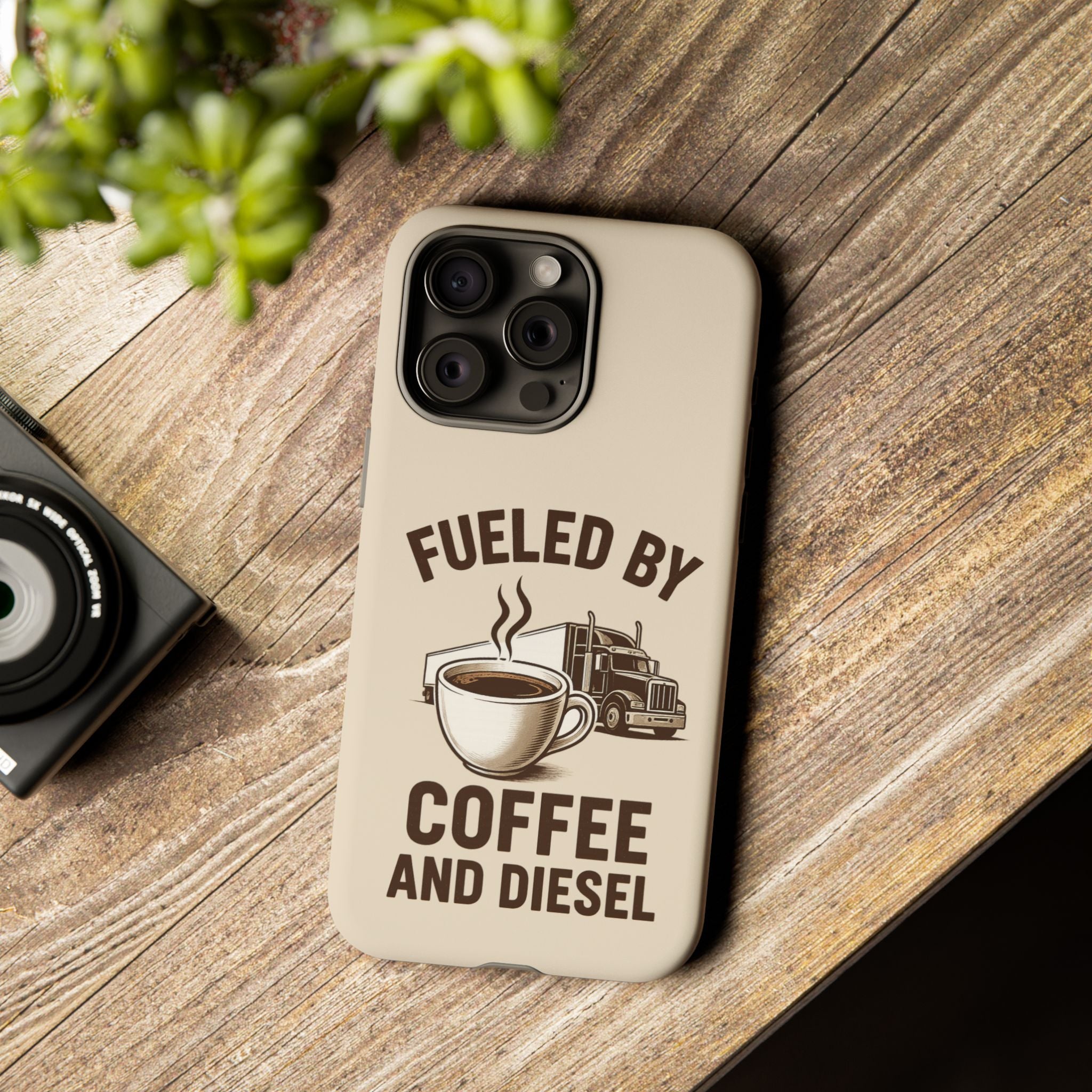 Coffee and Diesel Tough Phone Case