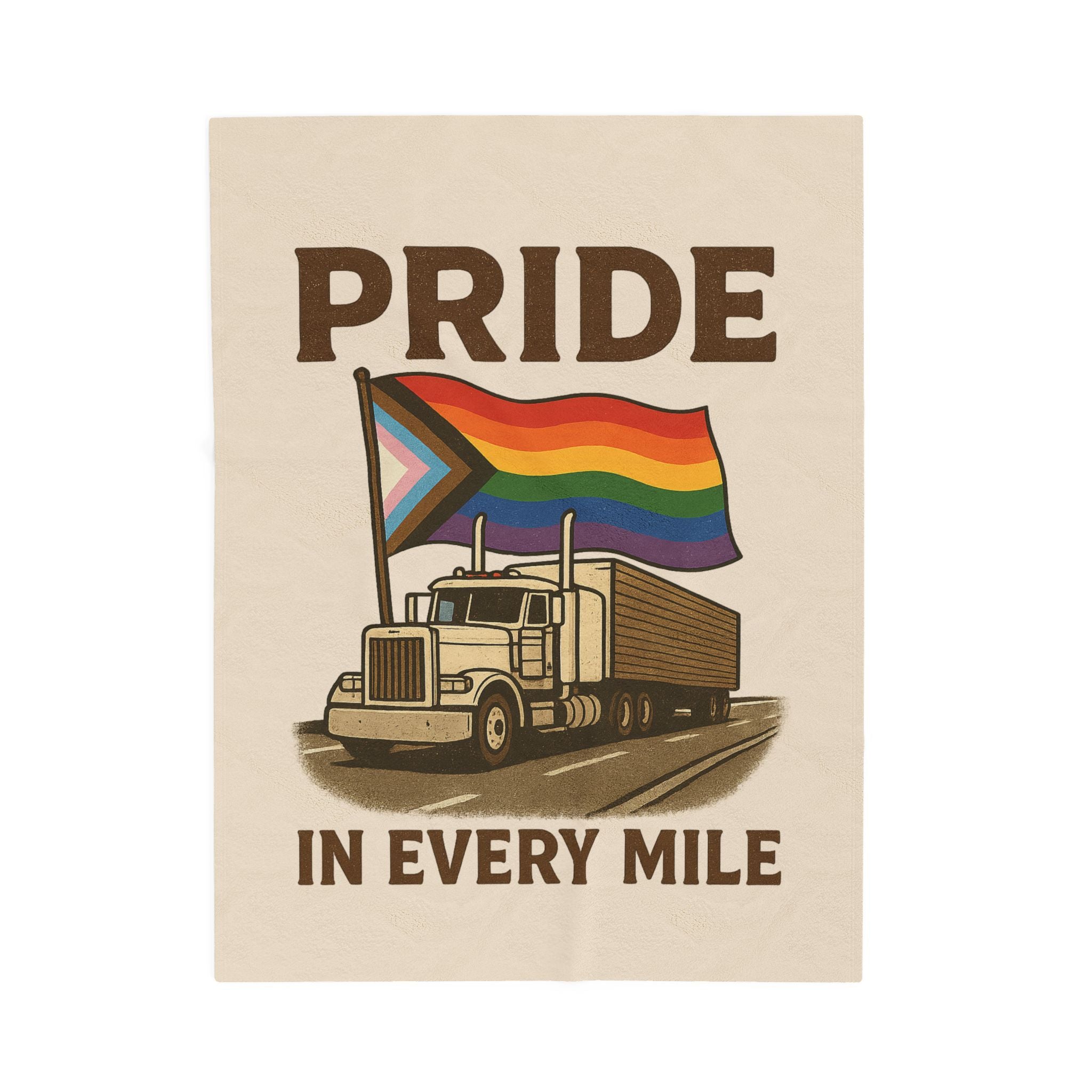 Pride in Every Mile Velveteen Blanket