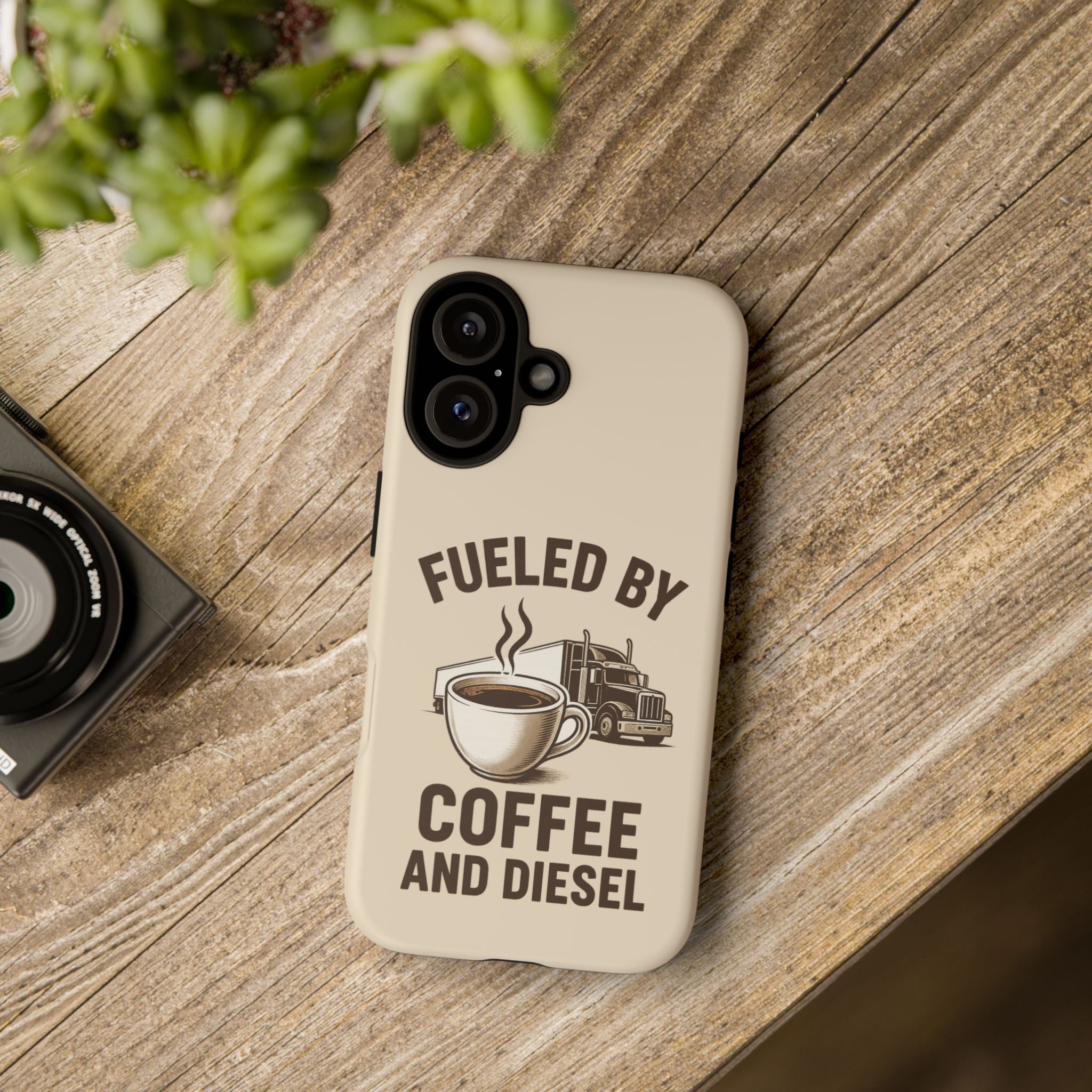 Coffee and Diesel Tough Phone Case
