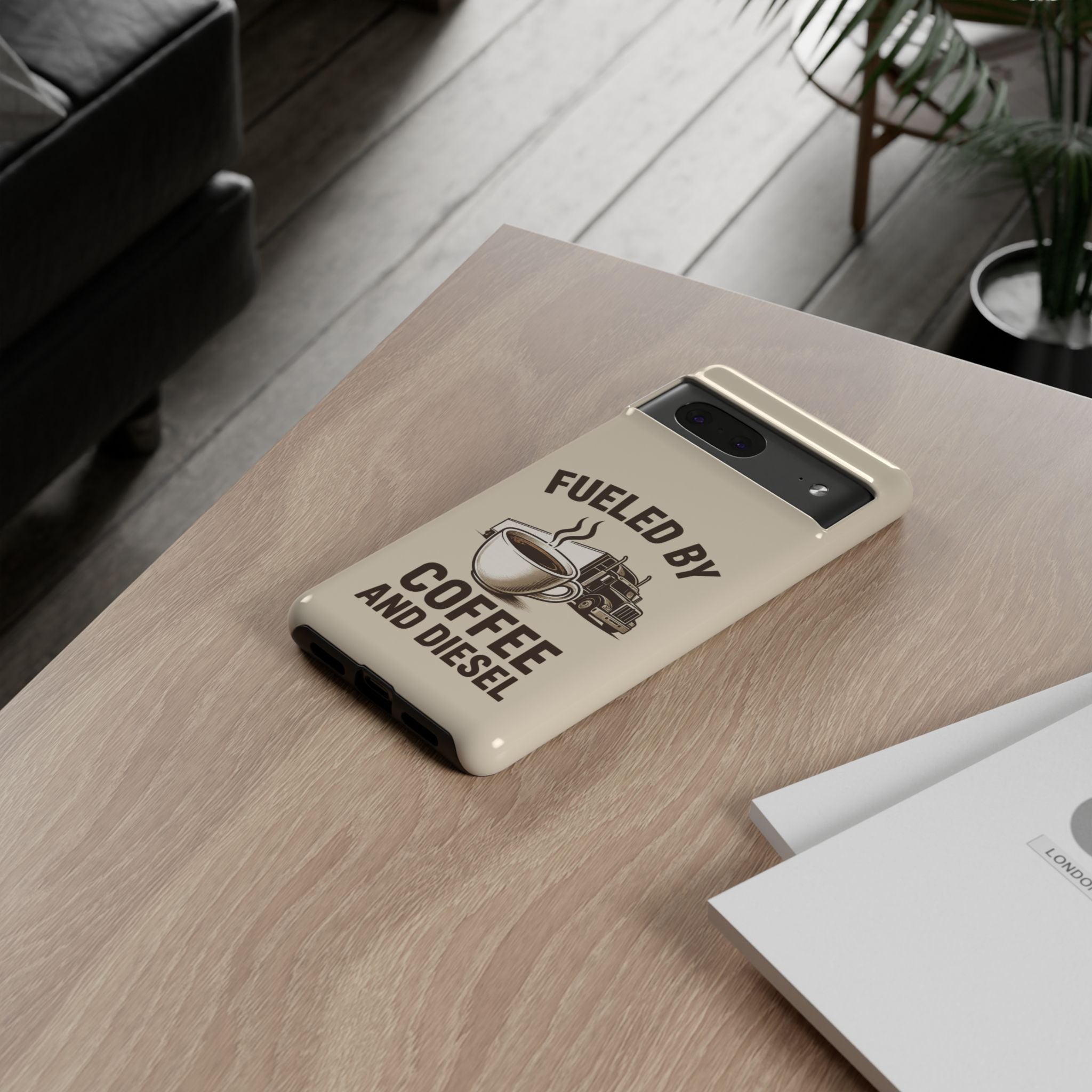 Coffee and Diesel Tough Phone Case
