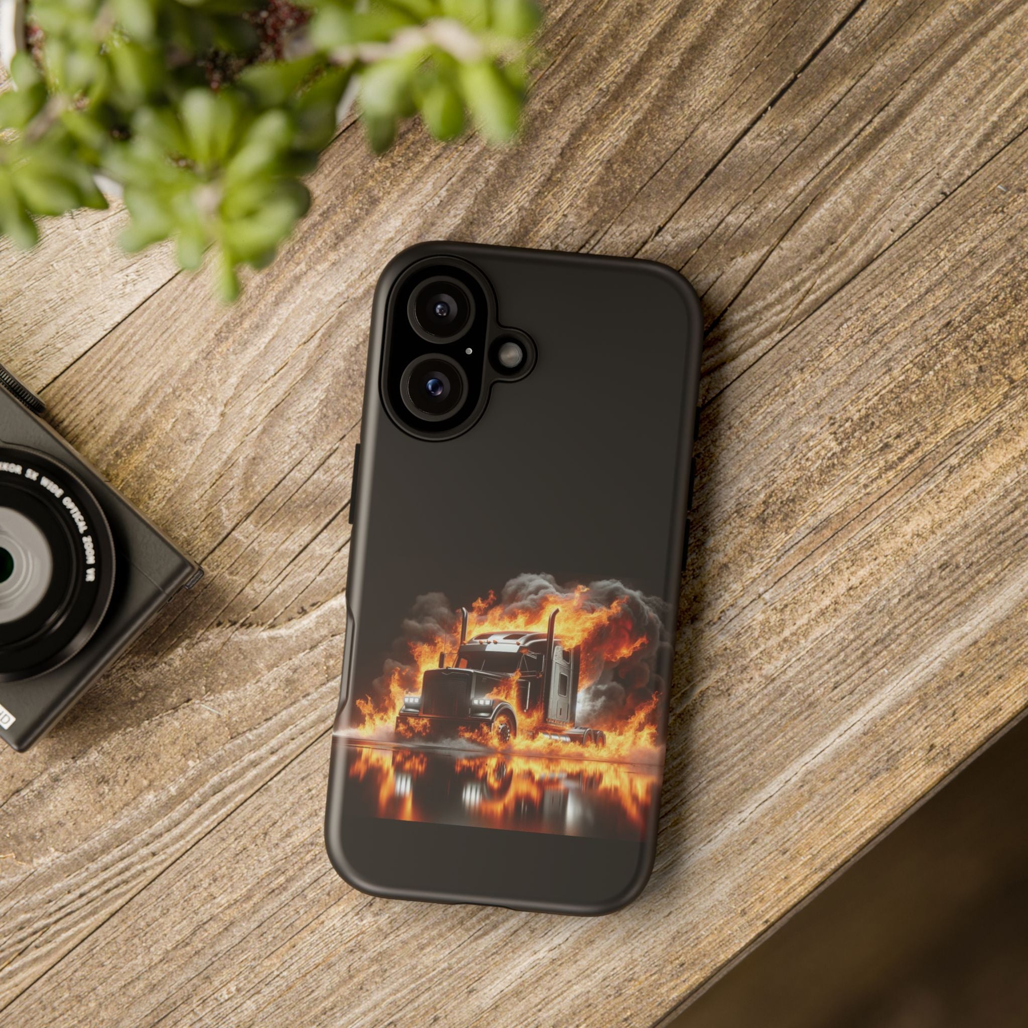 Flaming Truck Tough Phone Case