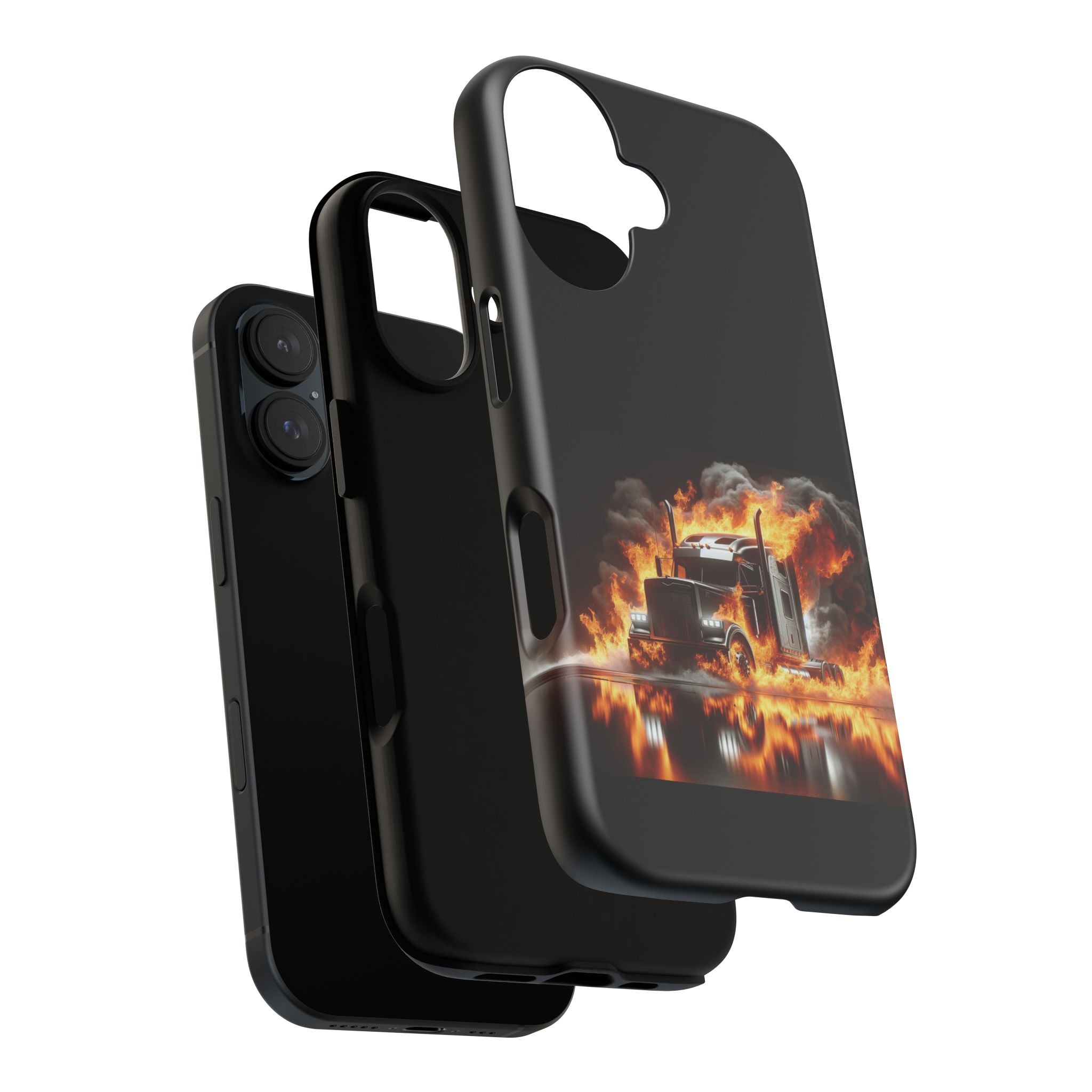 Flaming Truck Tough Phone Case